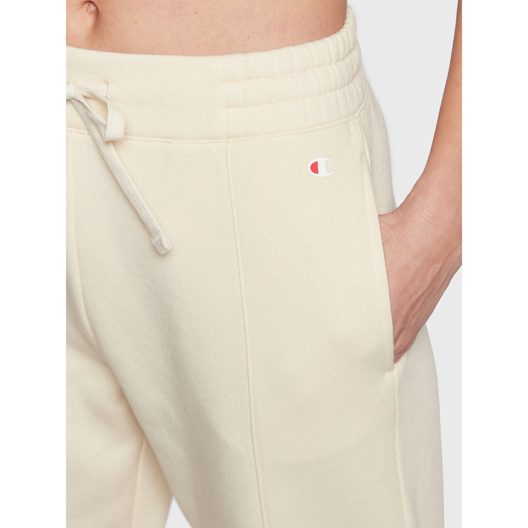 Champion Pantaloni trening Legacy Rib Cuff 115411 Écru Regular Fit - Pled.ro