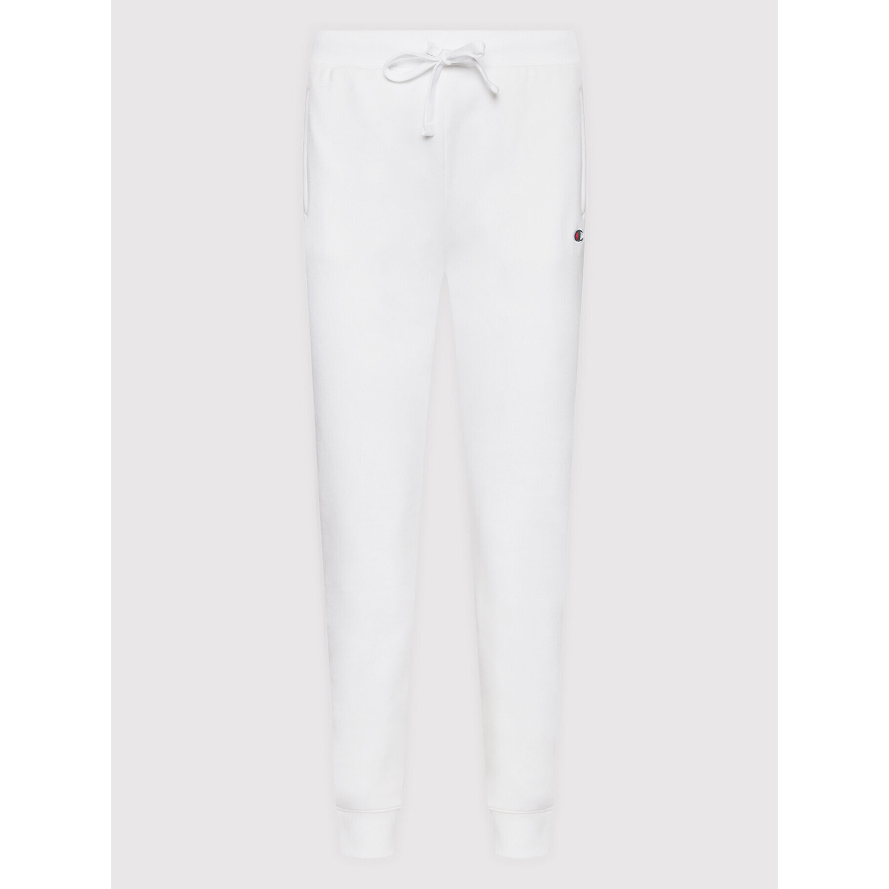 Champion Pantaloni trening Logo 115486 Alb Regular Fit - Pled.ro