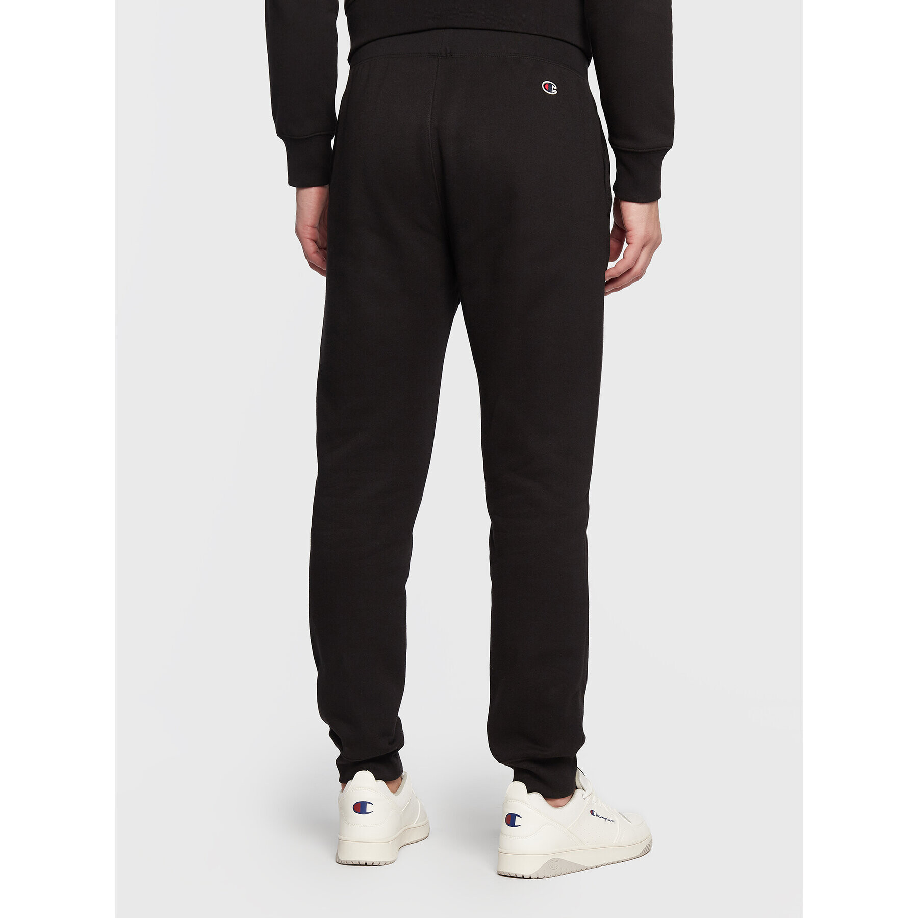 Champion Pantaloni trening Rib Cuff 217867 Negru Regular Fit - Pled.ro