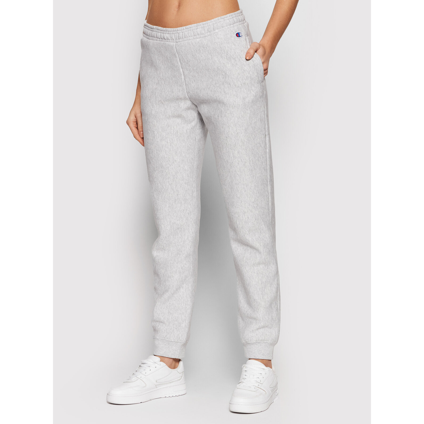 Champion Pantaloni trening Ribbed Cuffed 114614 Gri Regular Fit - Pled.ro