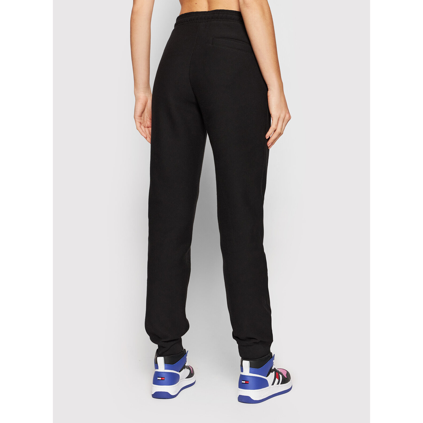 Champion Pantaloni trening Ribbed Cuffed 114614 Negru Regular Fit - Pled.ro