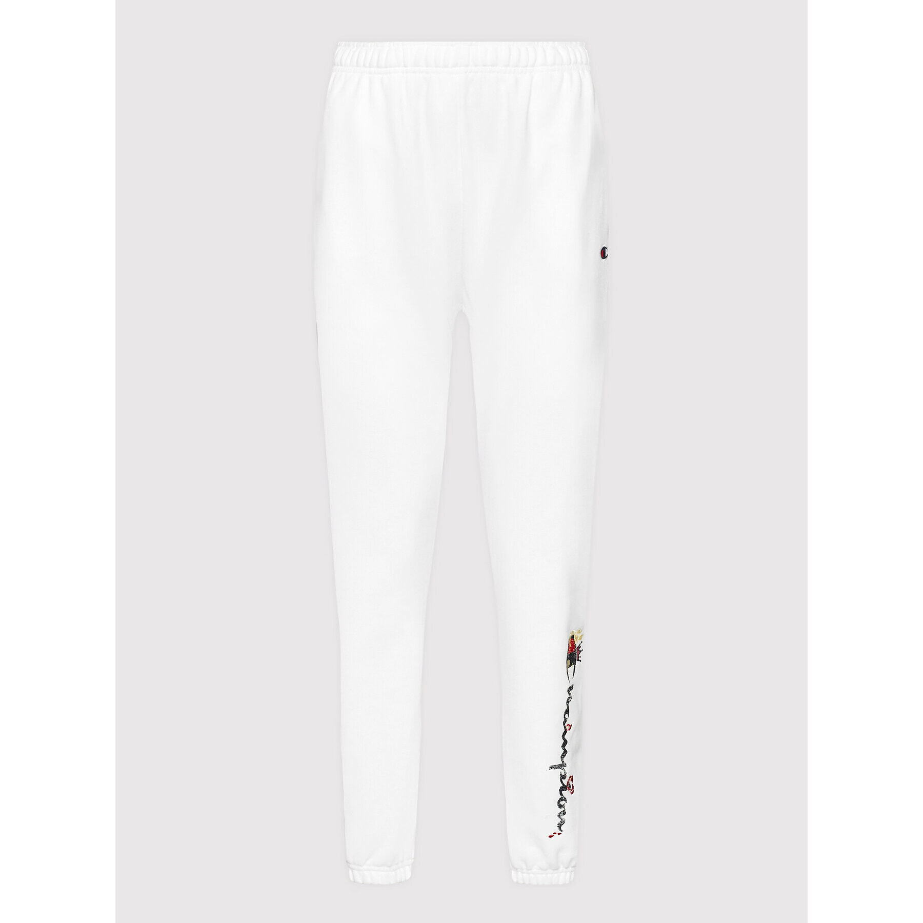 Champion Pantaloni trening Stitched With Love 115041 Alb Custom Fit - Pled.ro