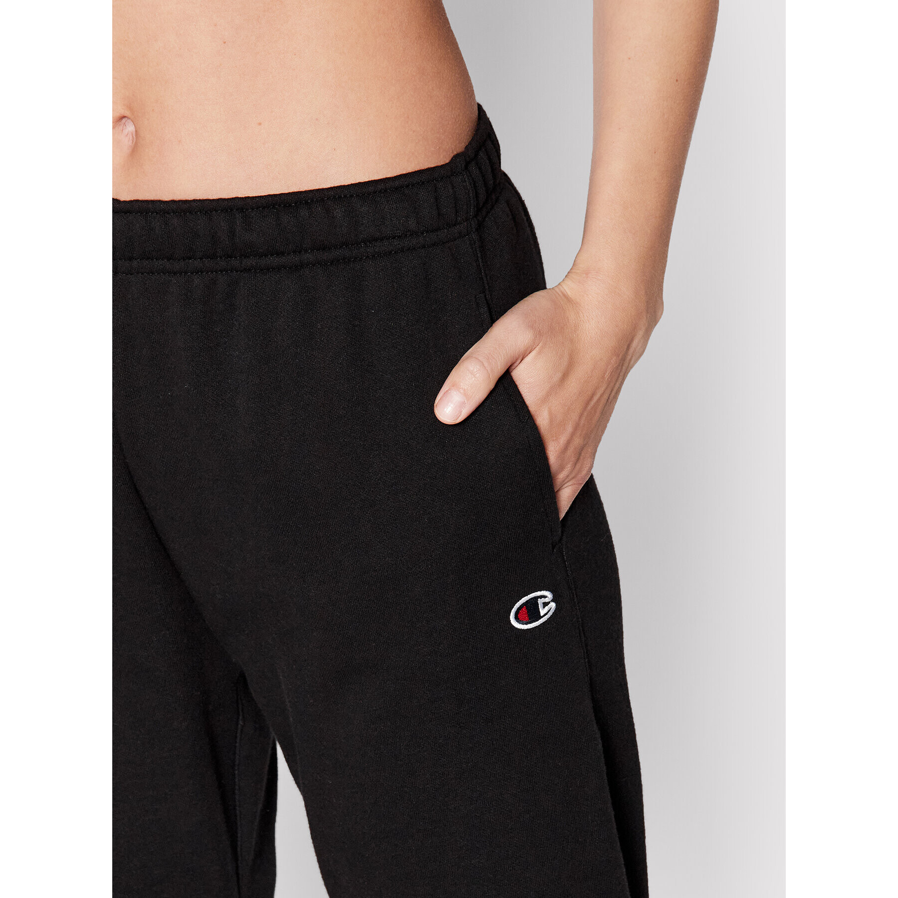 Champion Pantaloni trening Stitched With Love 115041 Negru Custom Fit - Pled.ro