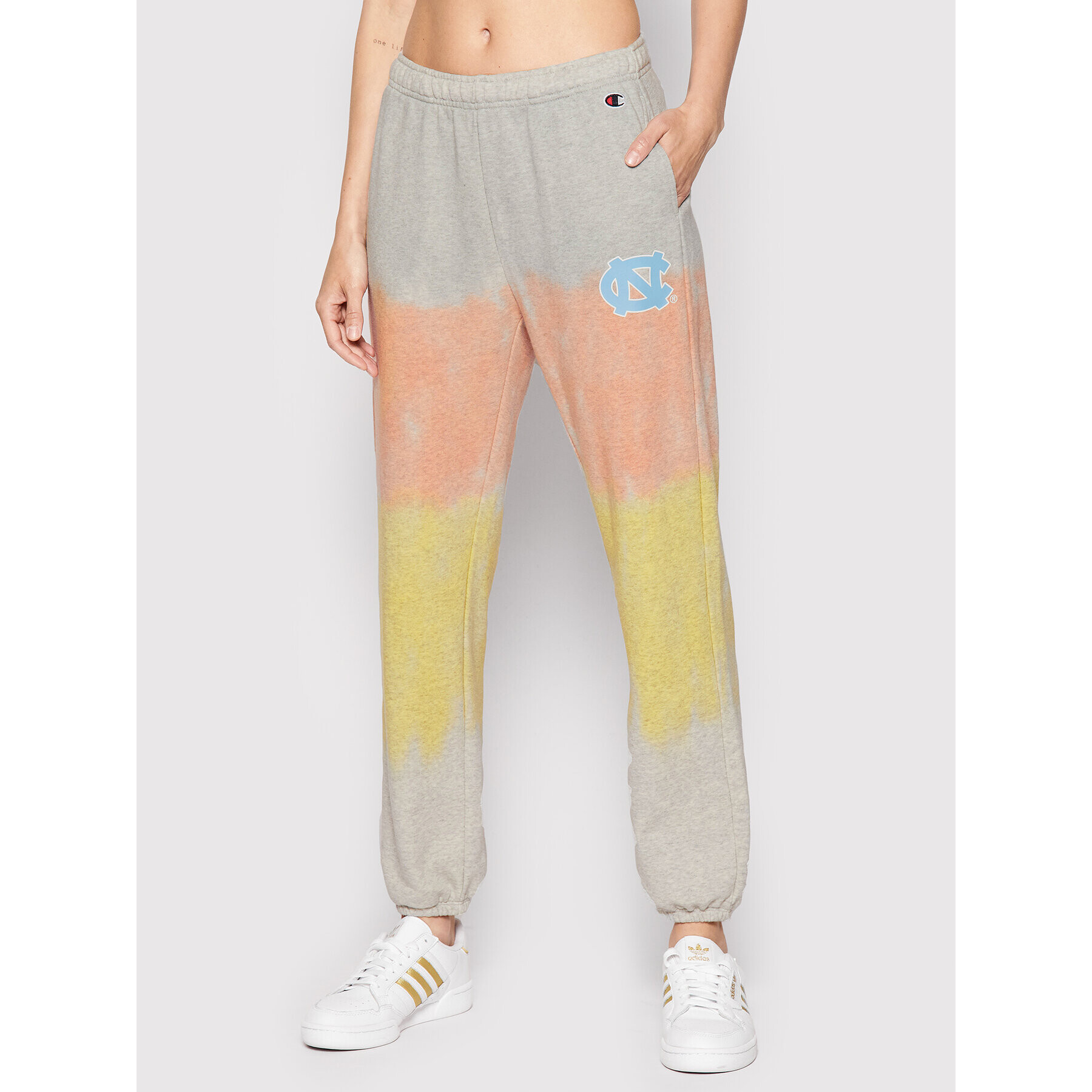 Champion Pantaloni trening Tie-Dye University Logo 115225 Colorat Relaxed Fit - Pled.ro