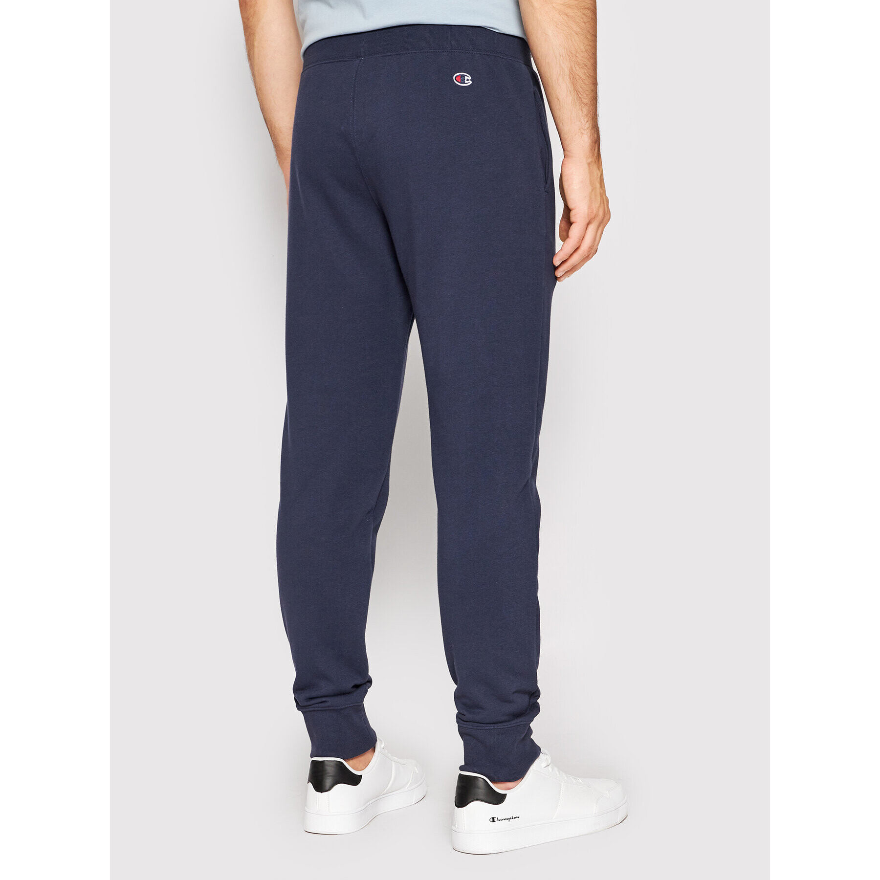 Champion Pantaloni trening University Print 217589 Bleumarin Regular Fit - Pled.ro