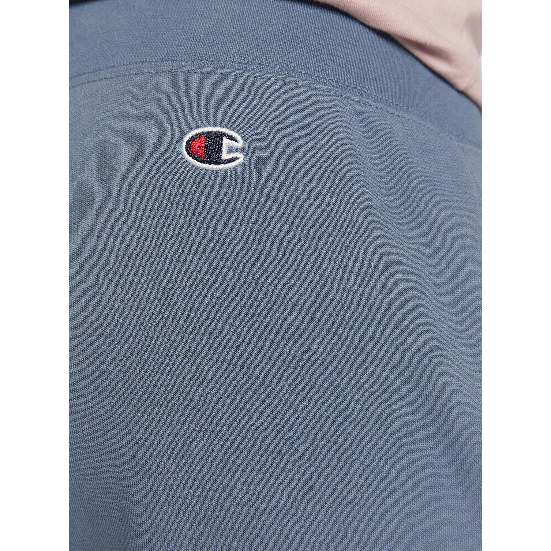 Champion Pantaloni trening Vertical Logo Embroidery 217860 Albastru Regular Fit - Pled.ro