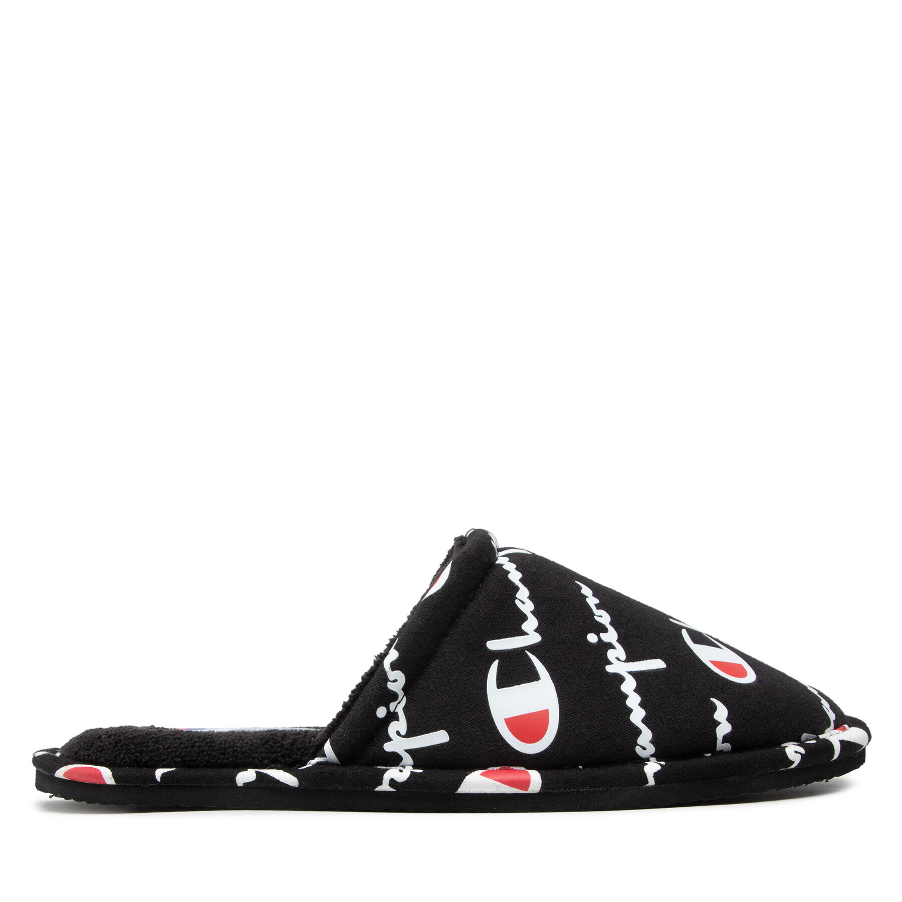 Champion Papuci de casă Slide Sleepover Script S11378-CH-KK001 Negru - Pled.ro