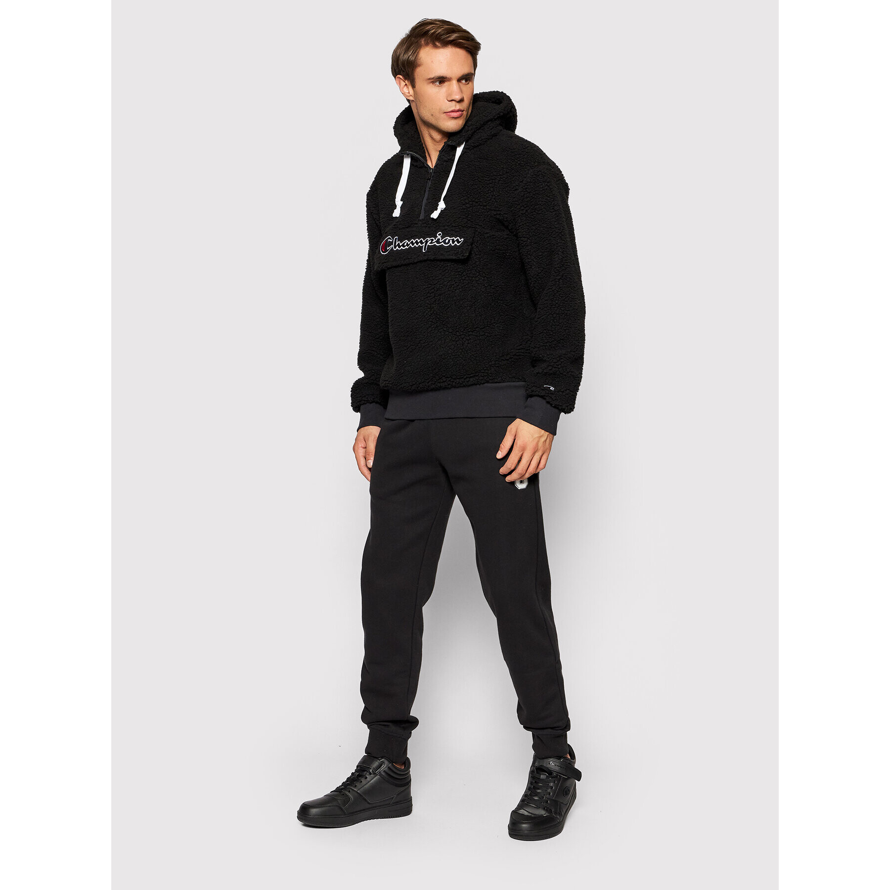 Champion Polar Half Zip-Up 214978 Negru Regular Fit - Pled.ro