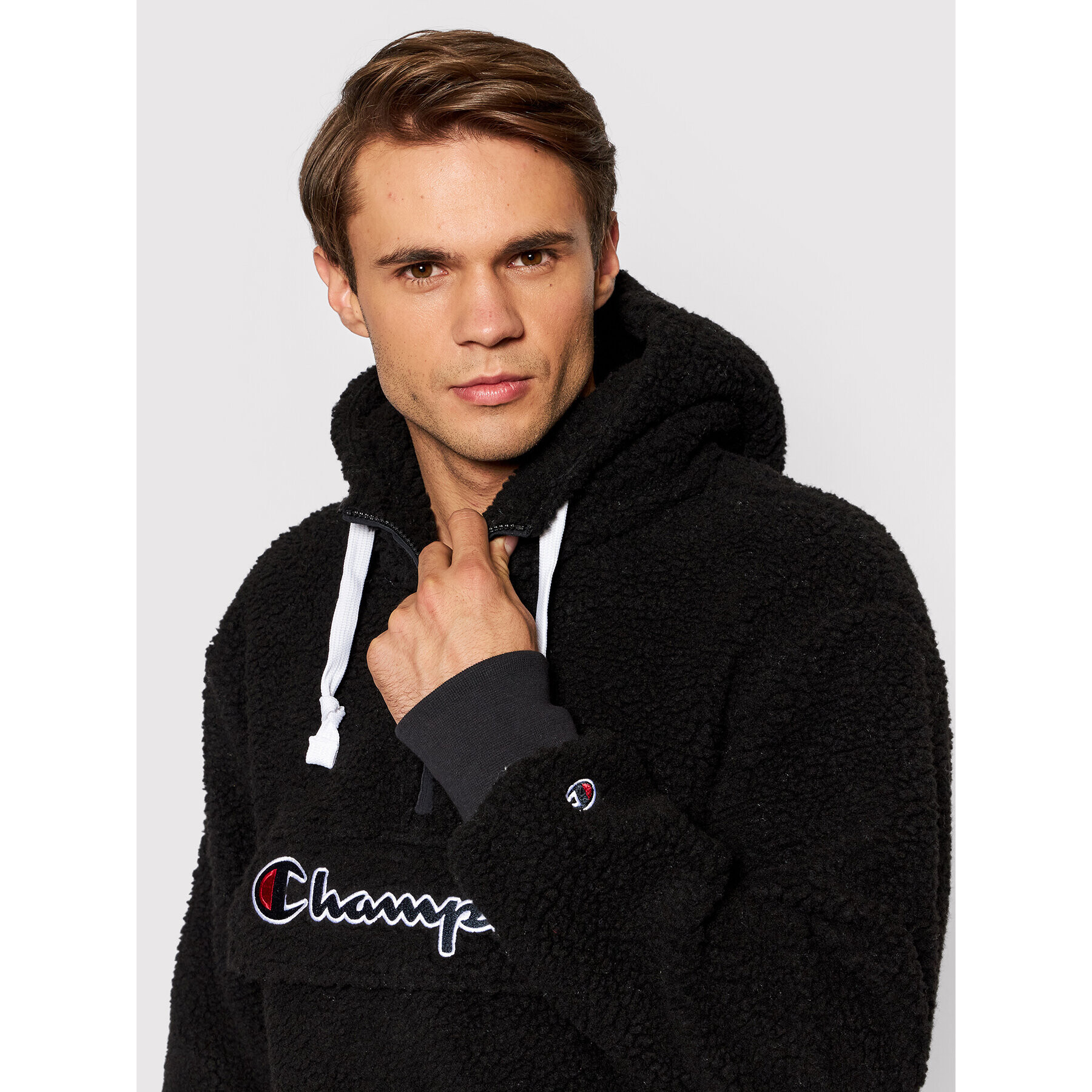 Champion Polar Half Zip-Up 214978 Negru Regular Fit - Pled.ro