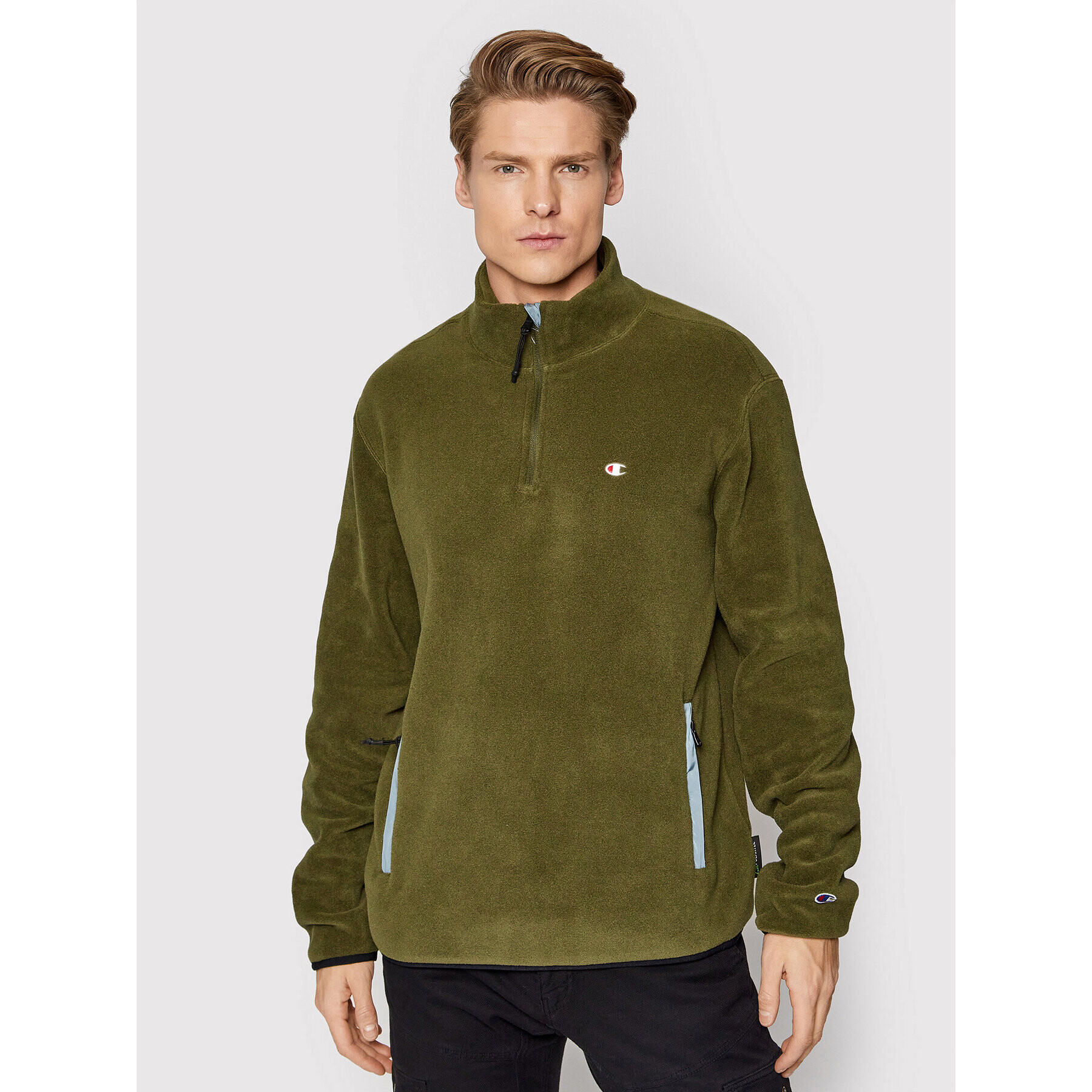 Champion Polar Logo 215107 Verde Regular Fit - Pled.ro