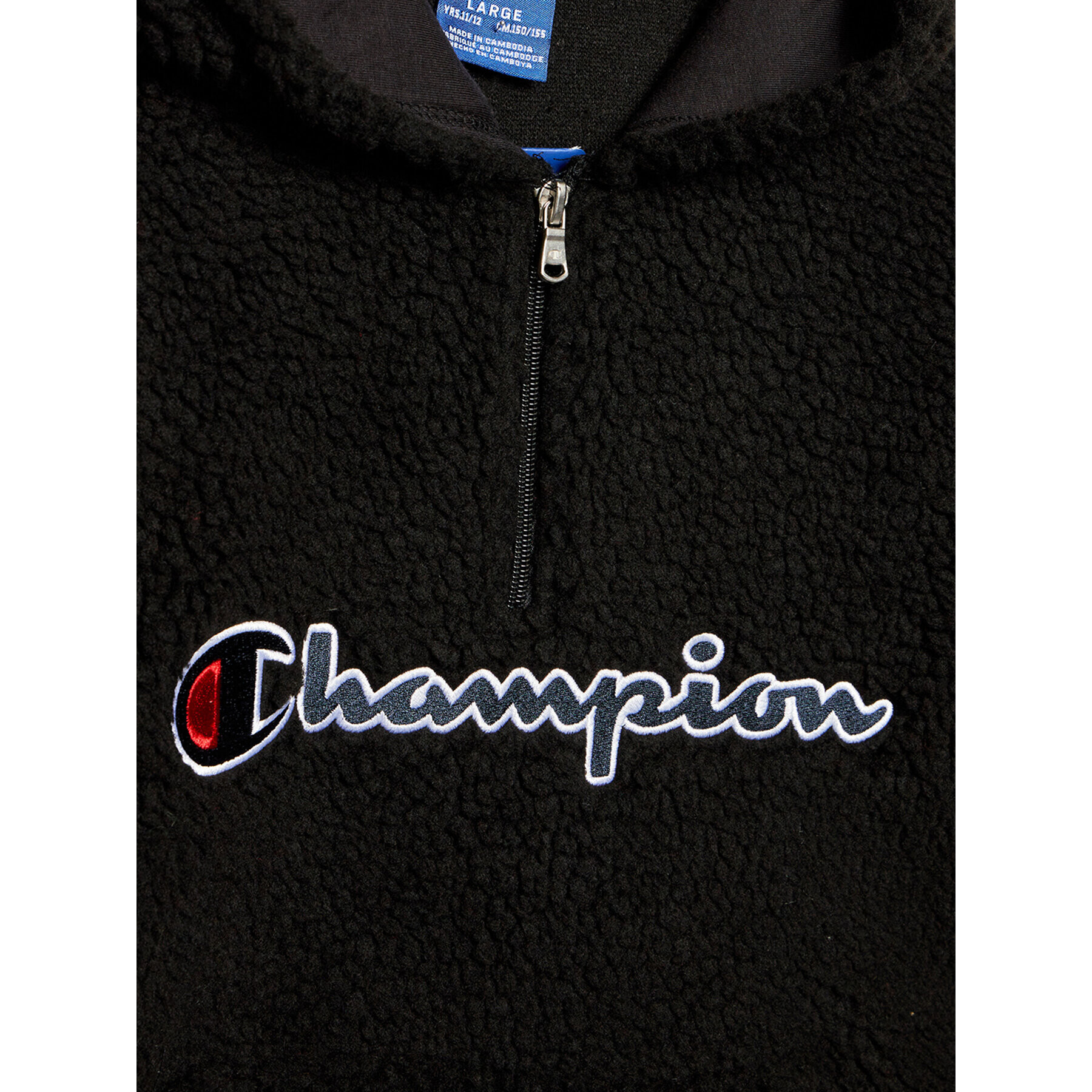 Champion Polar Logo Teddy Fleece 305772 Negru Regular Fit - Pled.ro