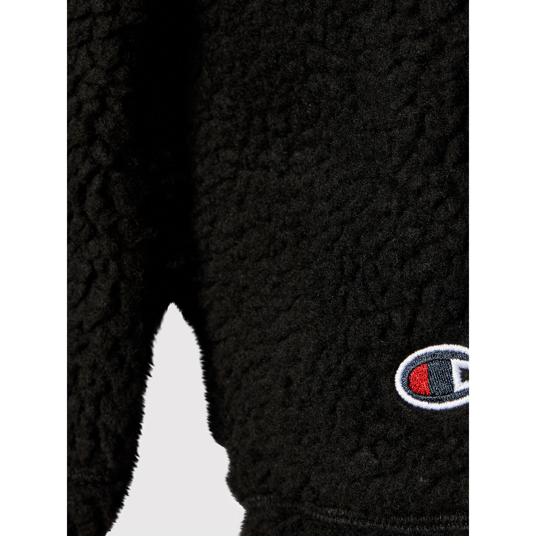 Champion Polar Logo Teddy Fleece 305772 Negru Regular Fit - Pled.ro