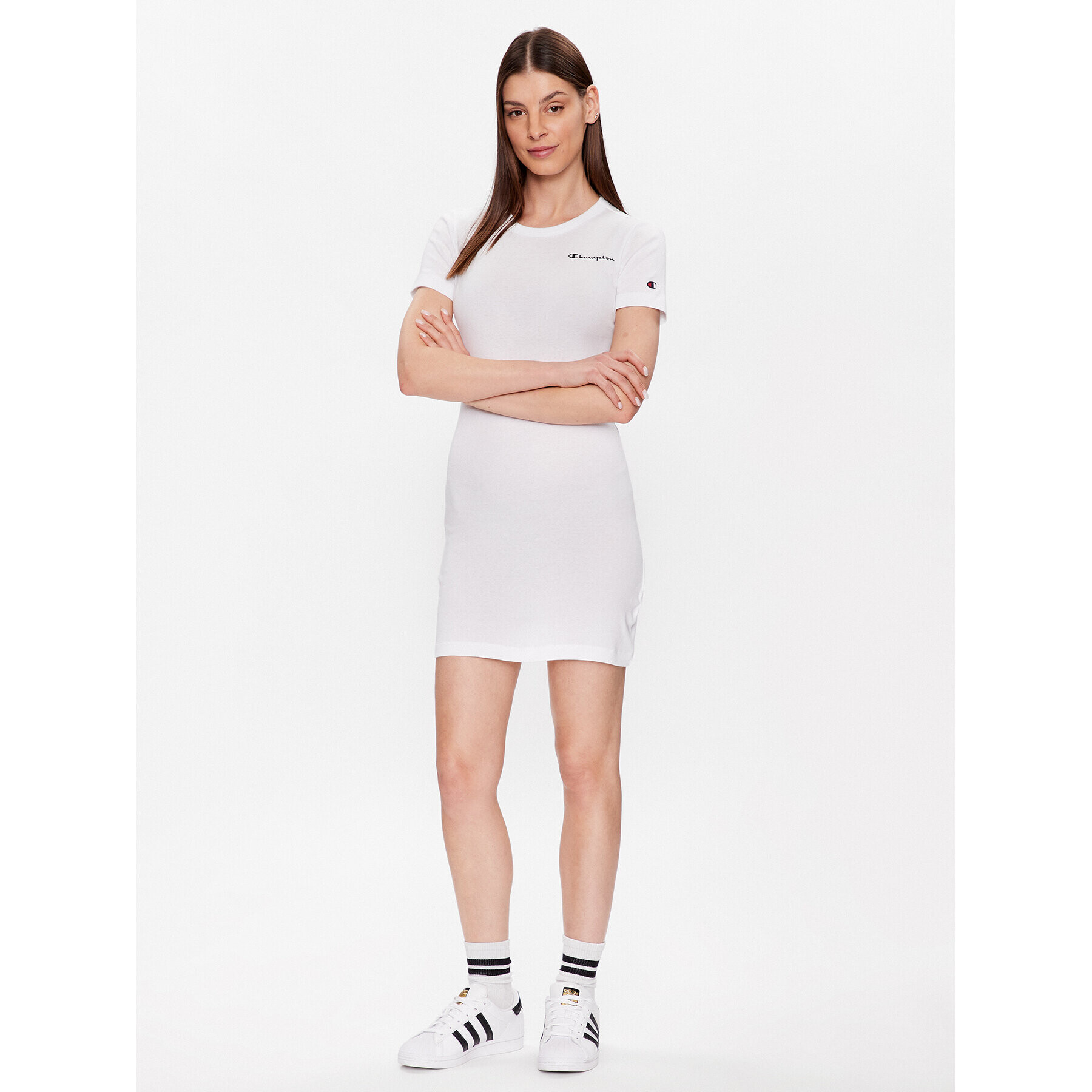 Champion Rochie de zi 114917 Alb Regular Fit - Pled.ro