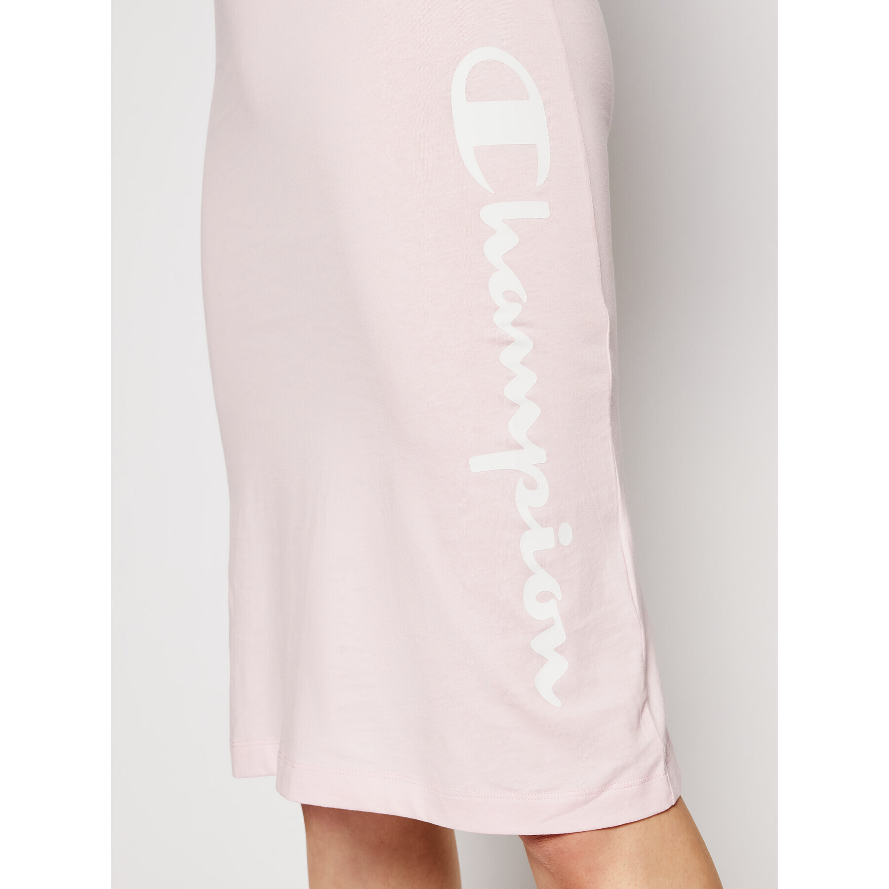 Champion Rochie de zi Vertical Script Logo Print 112610 Roz Regular Fit - Pled.ro