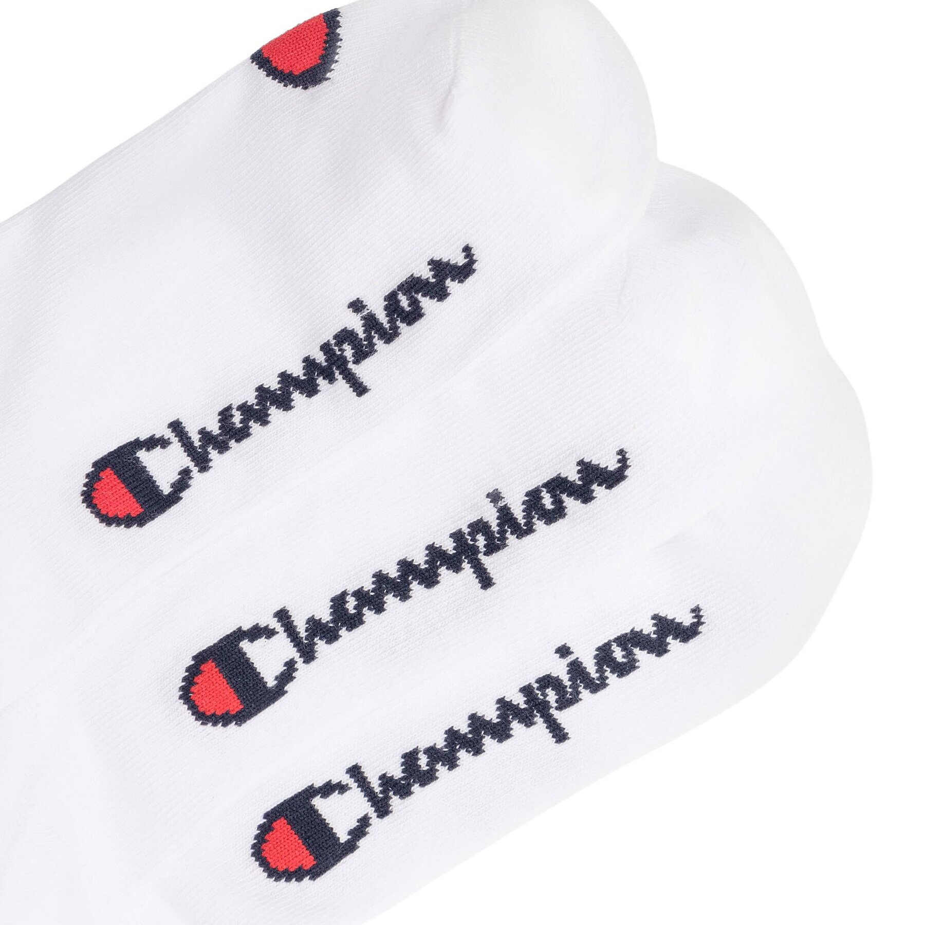 Champion Set de 3 perechi de șosete joase unisex U20100-WW001 (39-42) Alb - Pled.ro