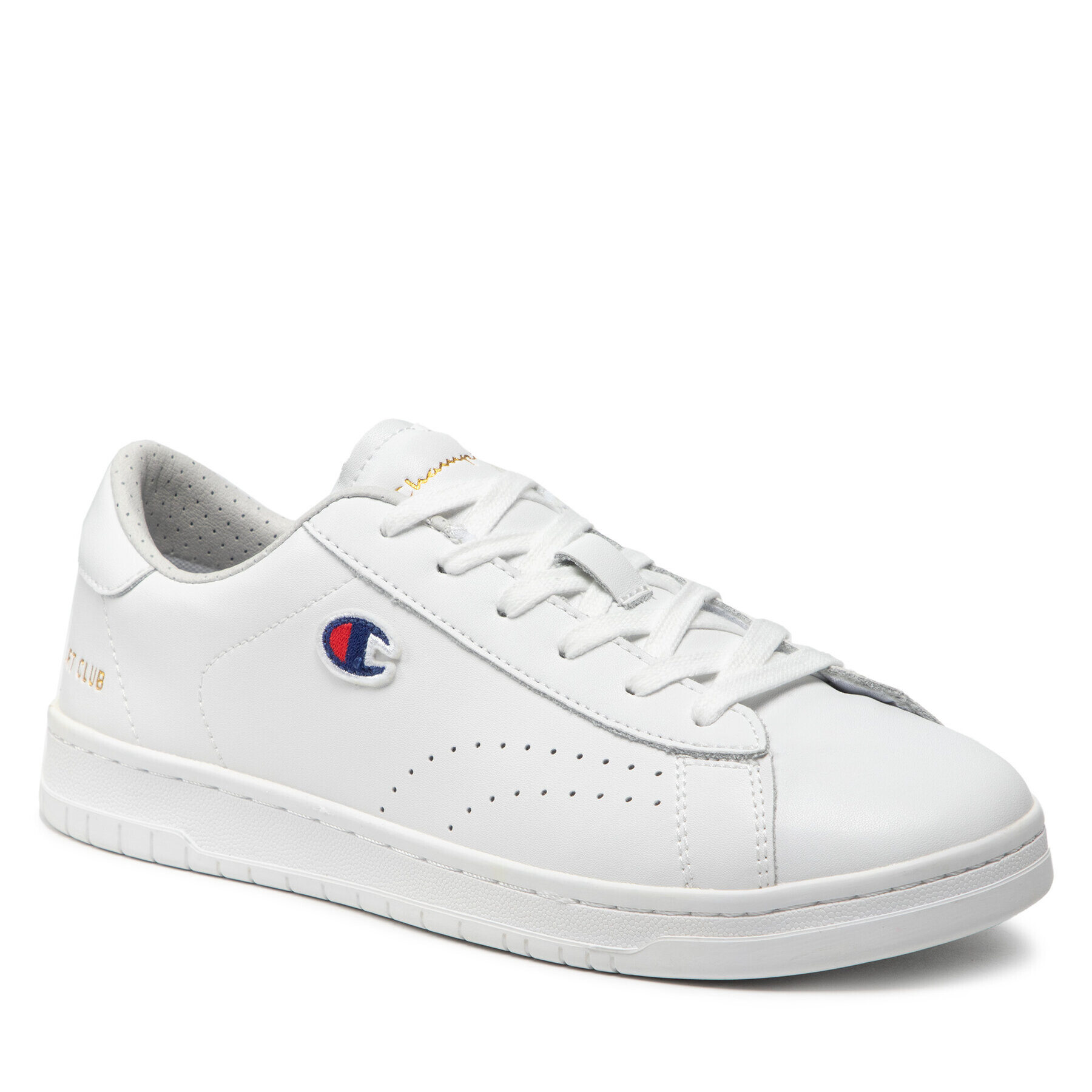 Champion Sneakers Court Club Patc S21363-S20-WW001 Alb - Pled.ro