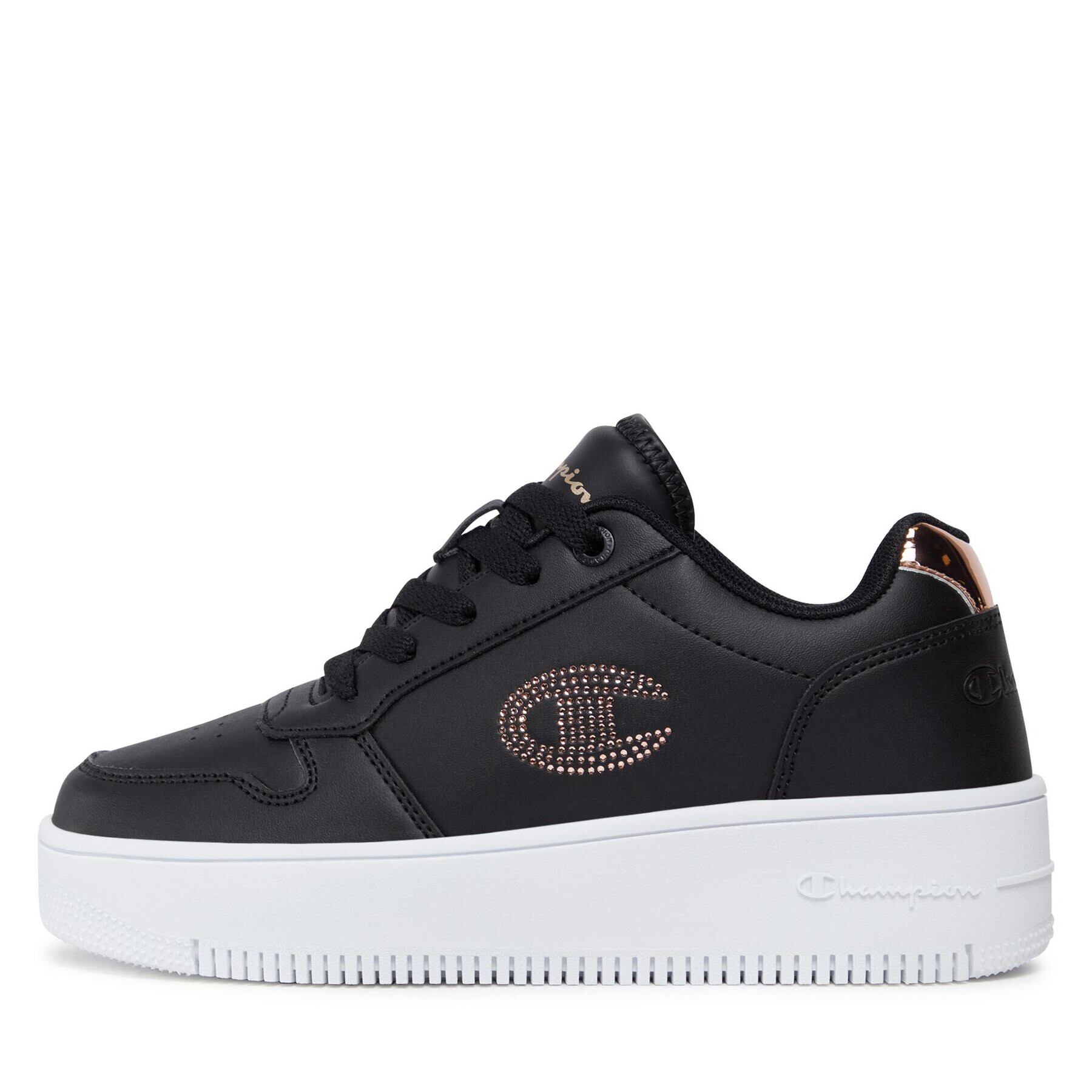 Champion Sneakers Low Cut Shoe Rebound Plat Metal G Gs S32752-KK001 Negru - Pled.ro