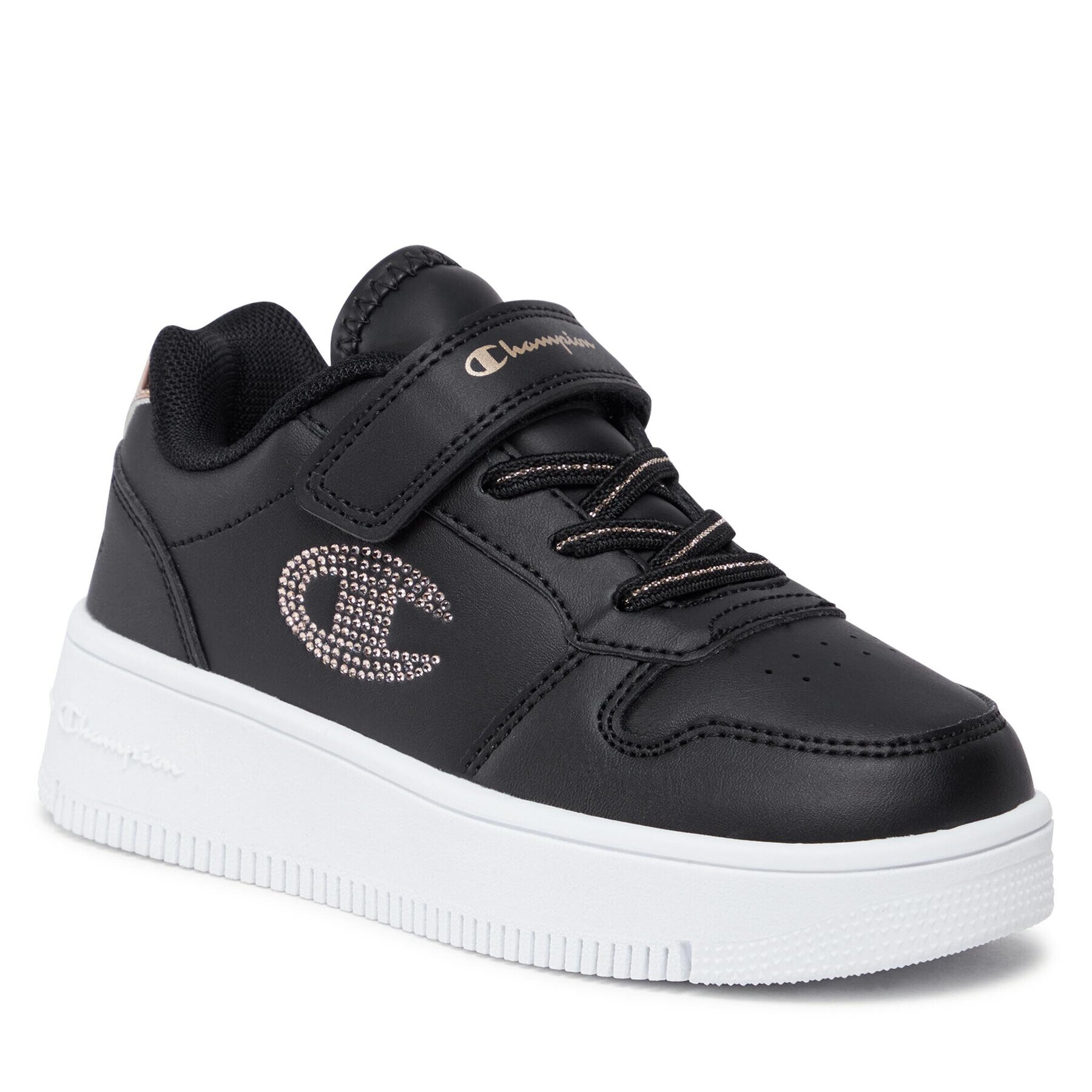 Champion Sneakers Low Cut Shoe Rebound Plat Metal G Ps S32751-KK001 Negru - Pled.ro