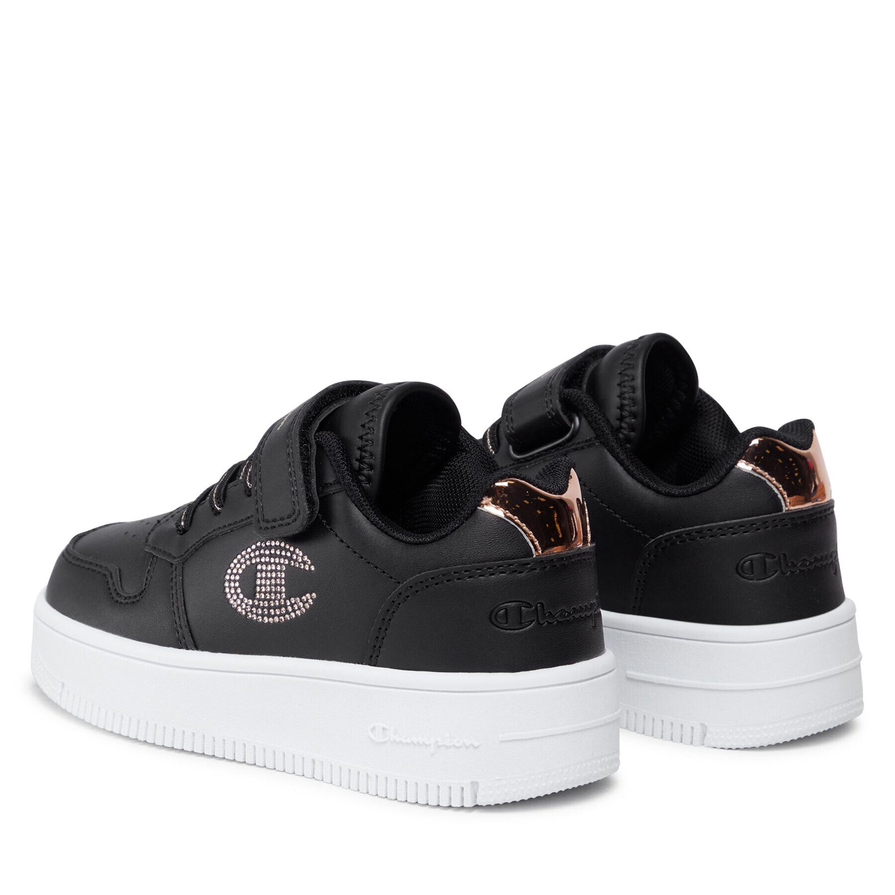 Champion Sneakers Low Cut Shoe Rebound Plat Metal G Ps S32751-KK001 Negru - Pled.ro