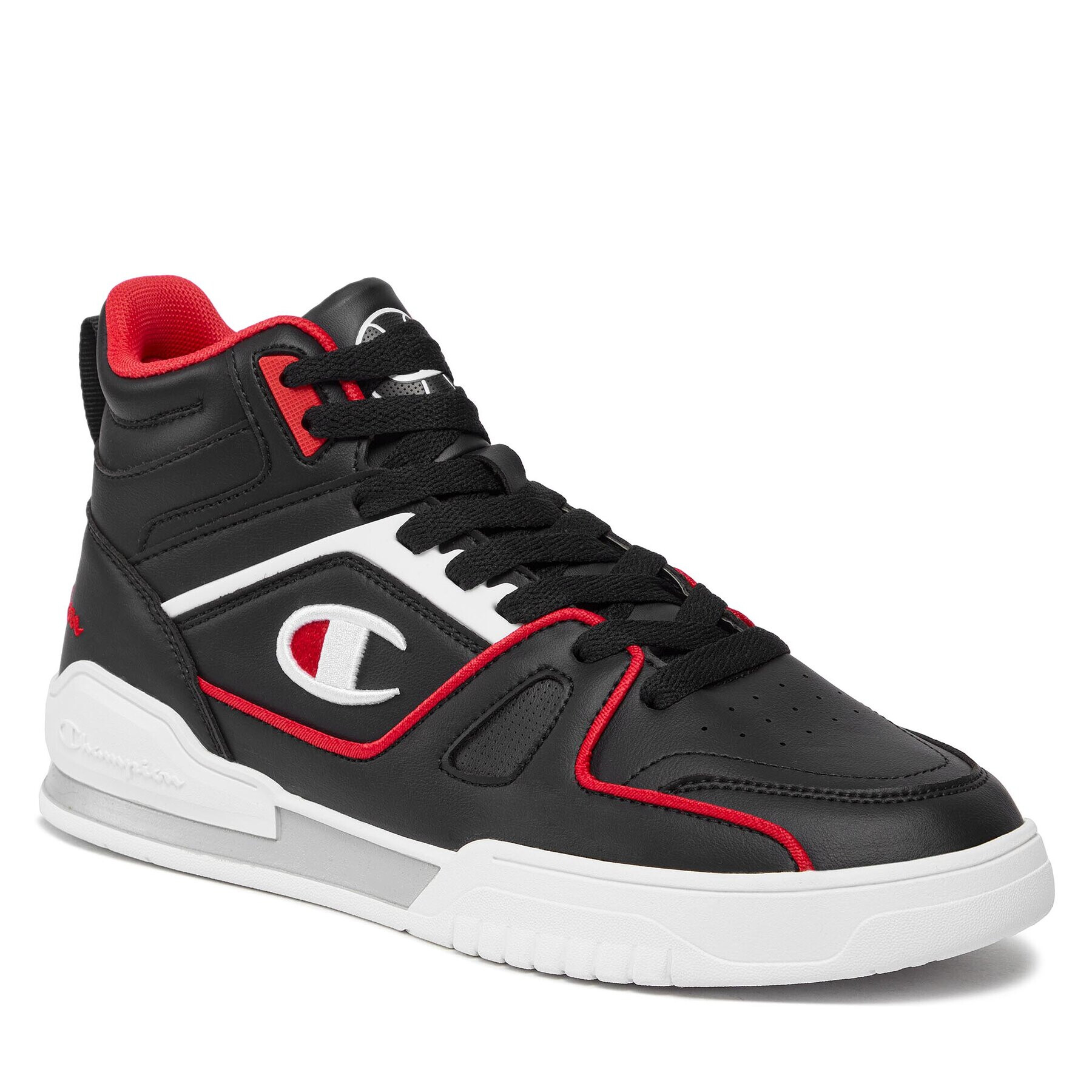 Champion Sneakers Mid Cut Shoe 3 Point Mid S22119-KK002 Negru - Pled.ro