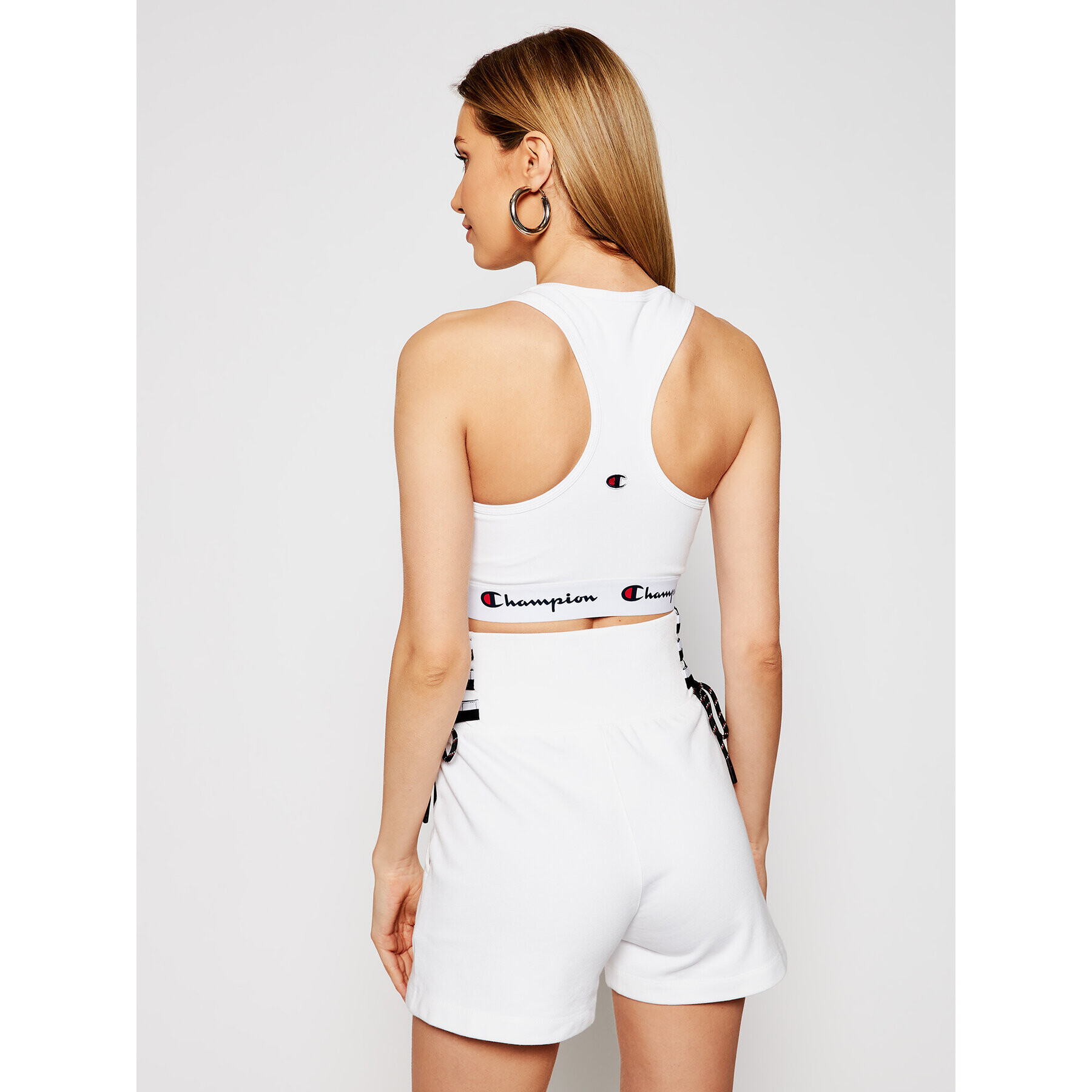 Champion Sutien top Script Logo 112856 Alb - Pled.ro