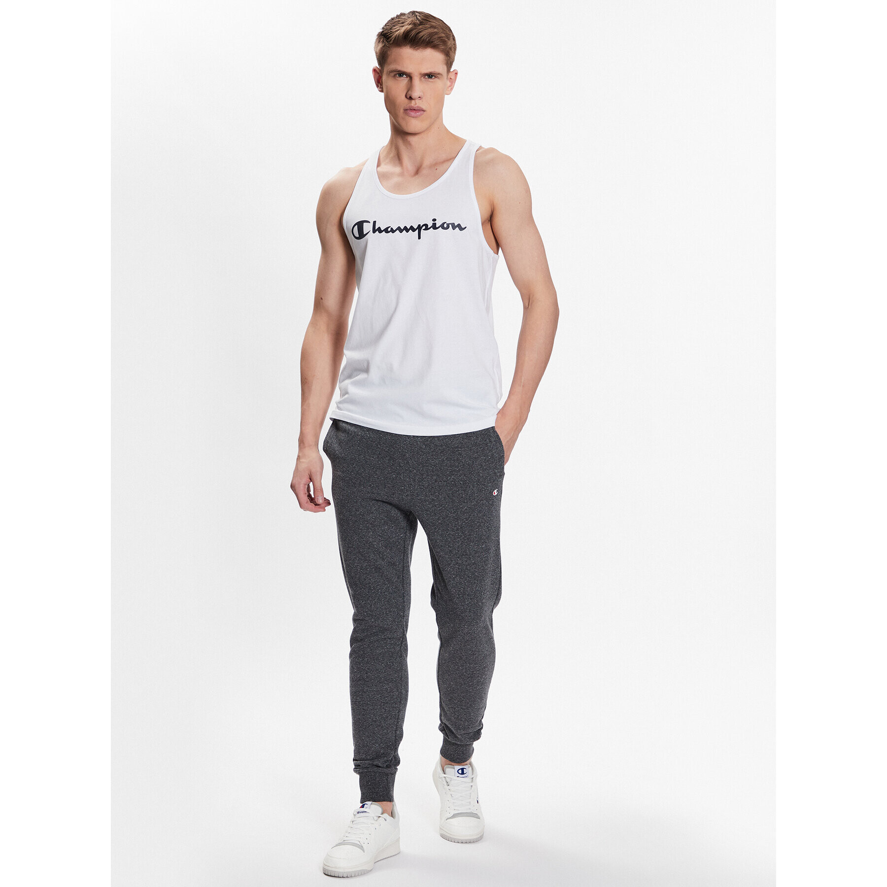 Champion Tank top 218533 Alb Regular Fit - Pled.ro