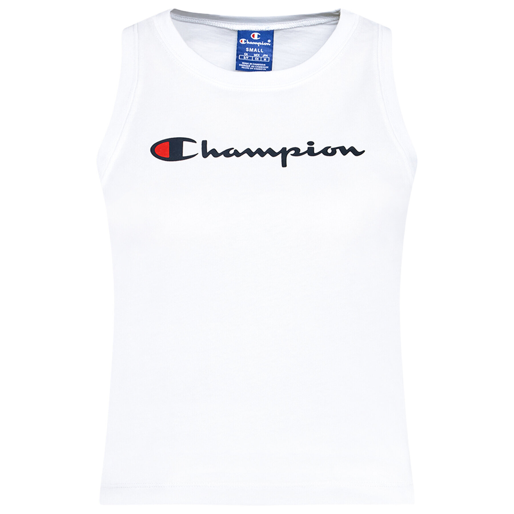 Champion Top Jacquard Logo Tape 112768 Alb Custom Fit - Pled.ro