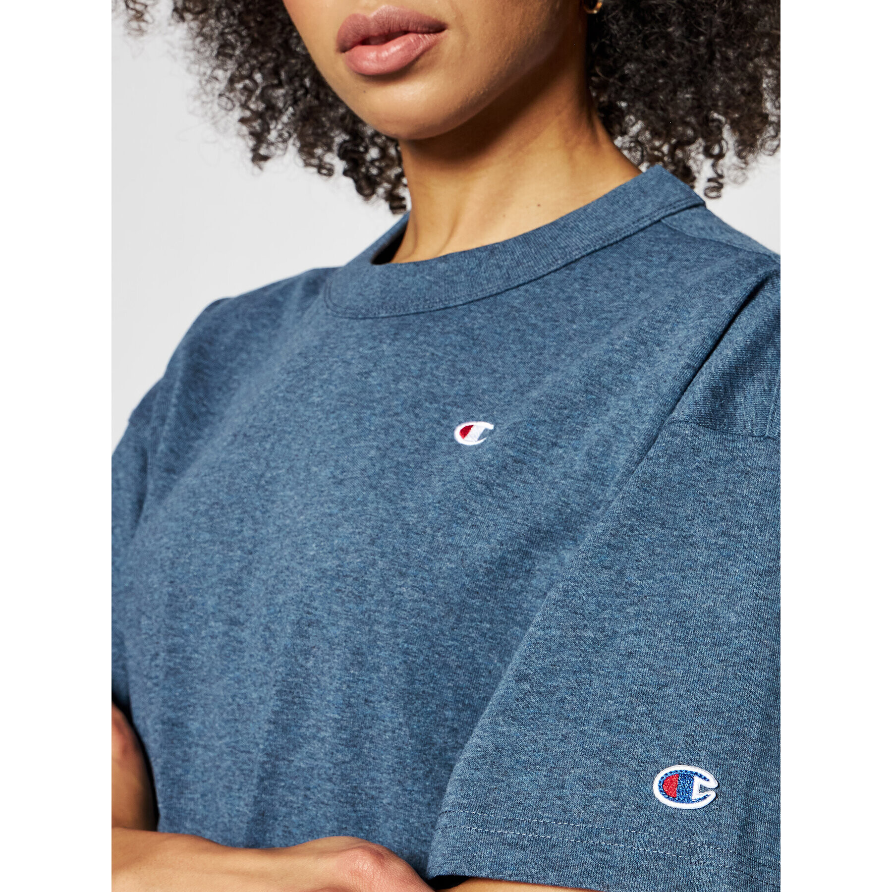 Champion Tricou 112727 Albastru Custom Fit - Pled.ro