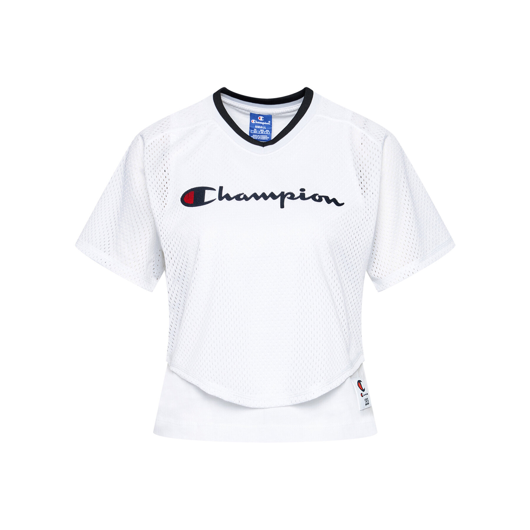 Champion Tricou 112903 Alb Regular Fit - Pled.ro