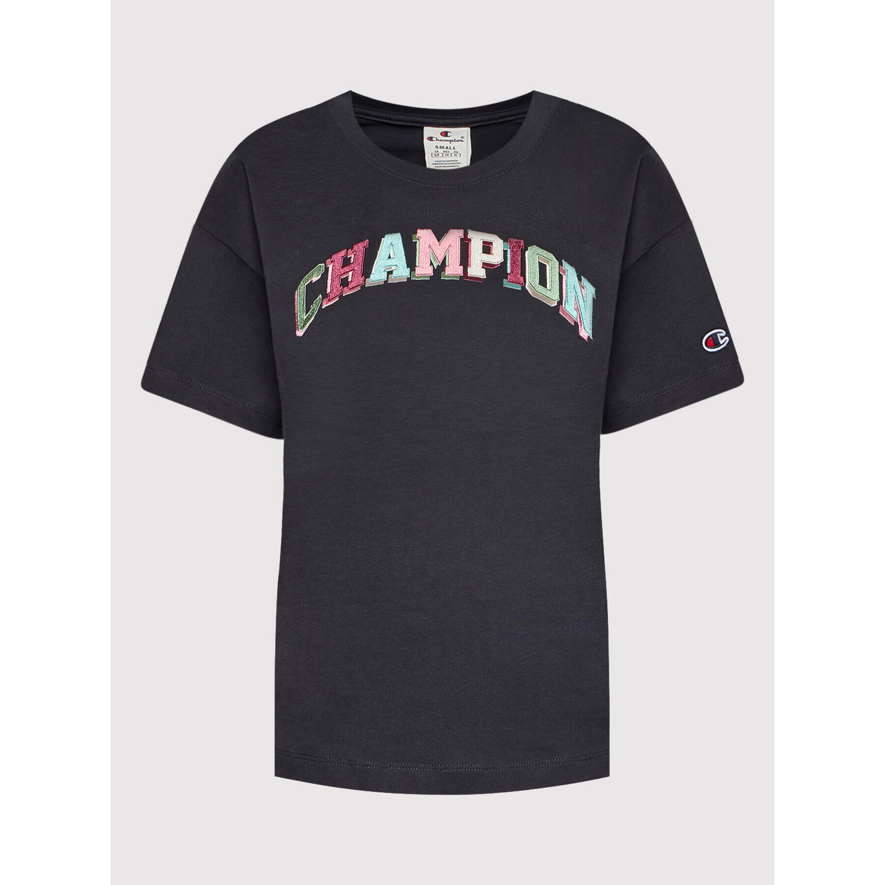 Champion Tricou 115190 Negru Regular Fit - Pled.ro