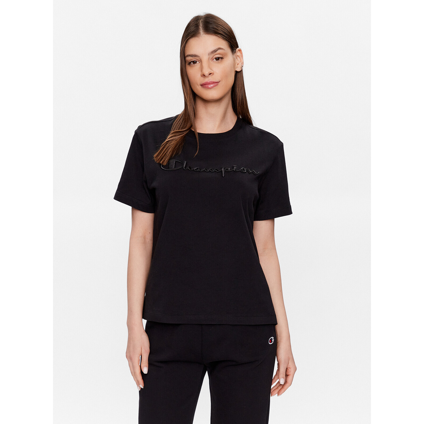 Champion Tricou 116058 Negru Regular Fit - Pled.ro