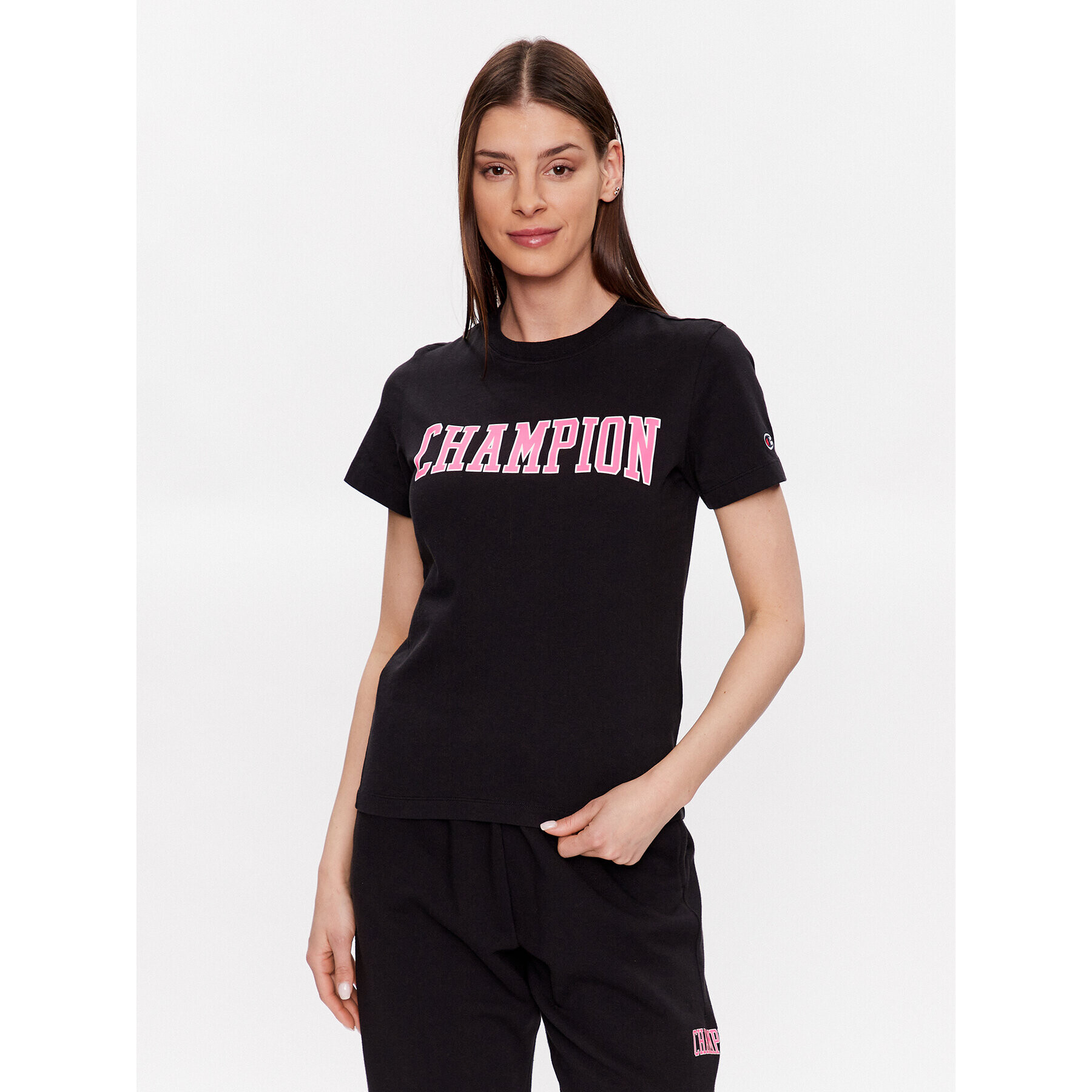 Champion Tricou 116084 Negru Custom Fit - Pled.ro