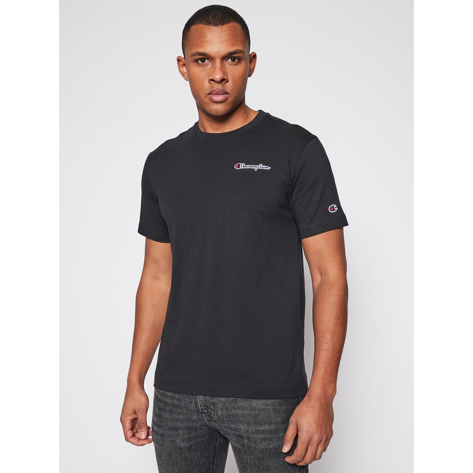 Champion Tricou 215943 Negru Comfort Fit - Pled.ro