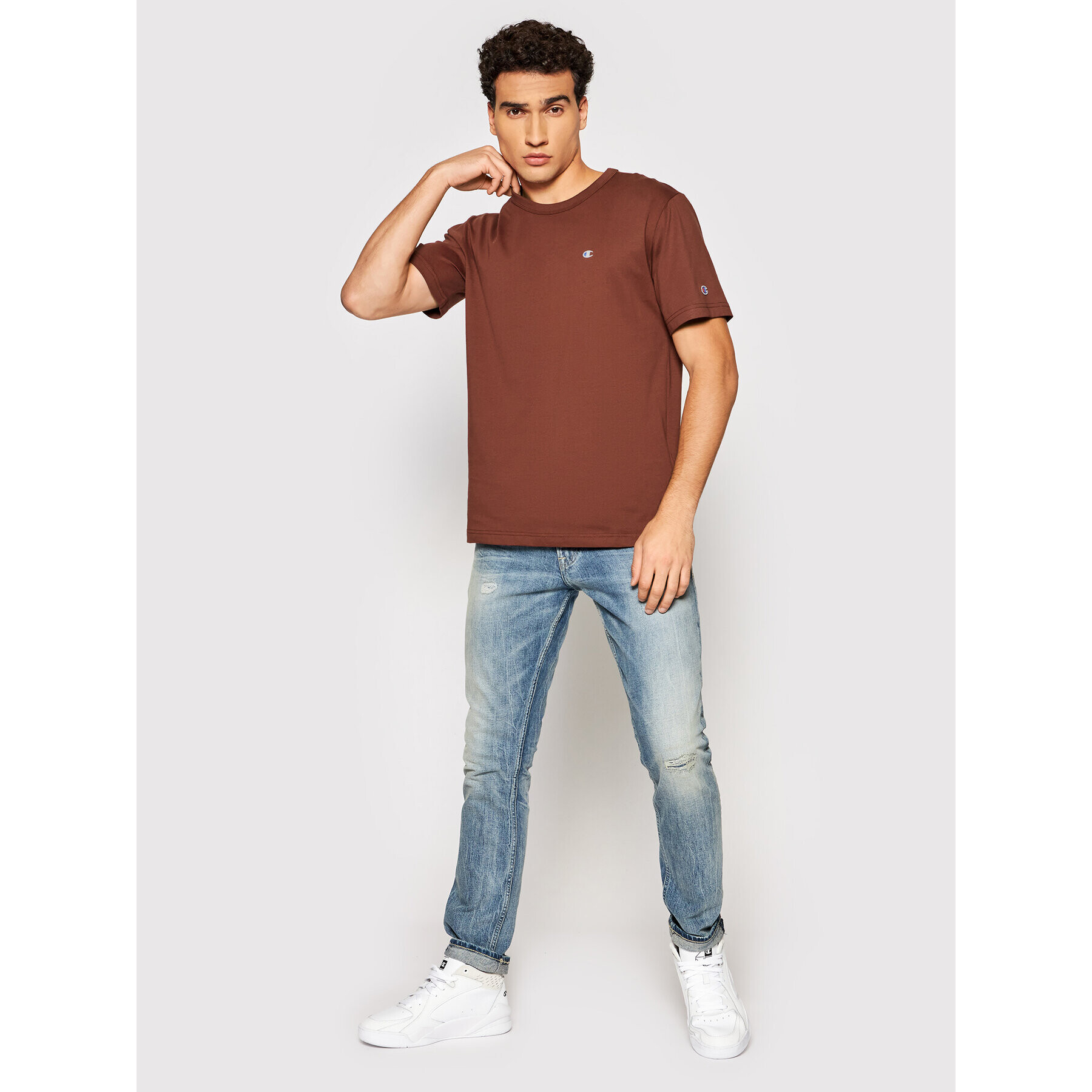 Champion Tricou 216545 Maro Regular Fit - Pled.ro