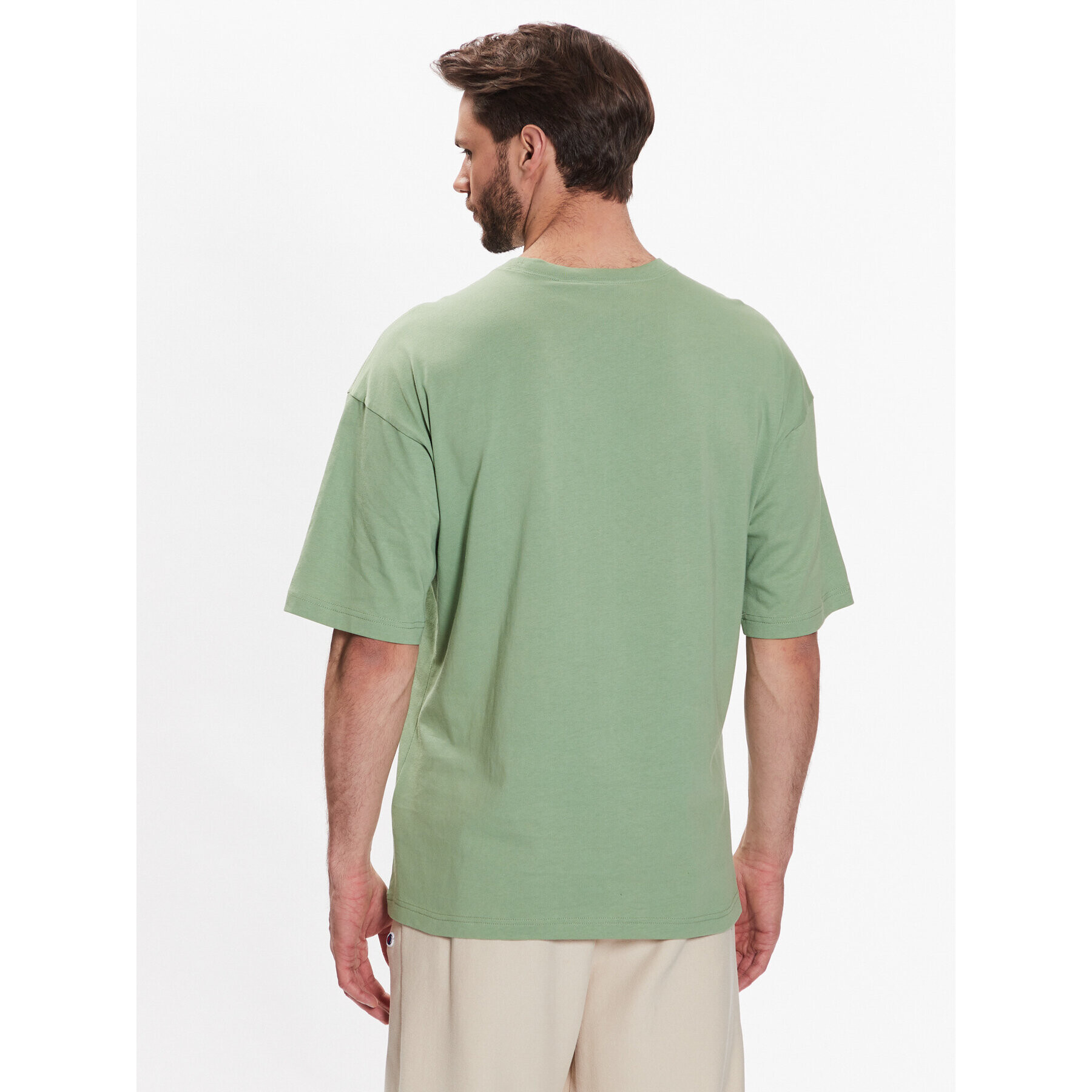 Champion Tricou 216548 Verde Regular Fit - Pled.ro