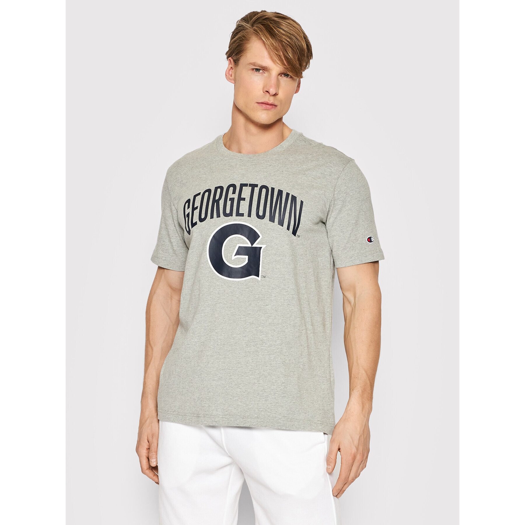 Champion Tricou 217266 Gri Comfort Fit - Pled.ro