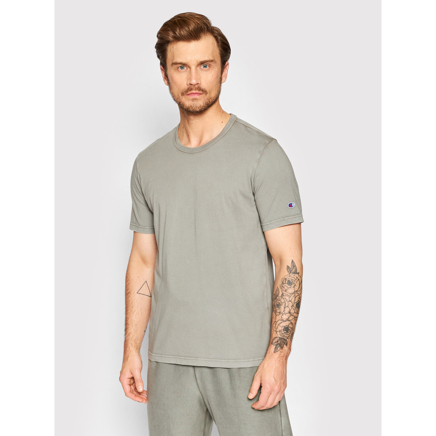 Champion Tricou 217666 Gri Regular Fit - Pled.ro