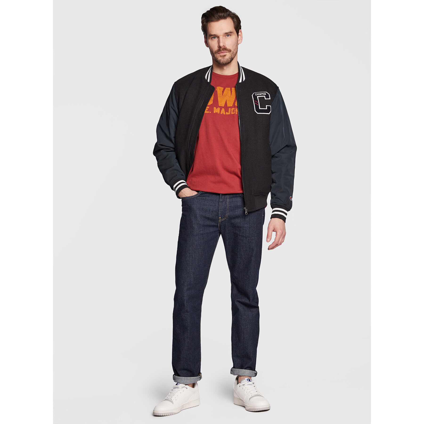 Champion Tricou 217986 Roșu Regular Fit - Pled.ro