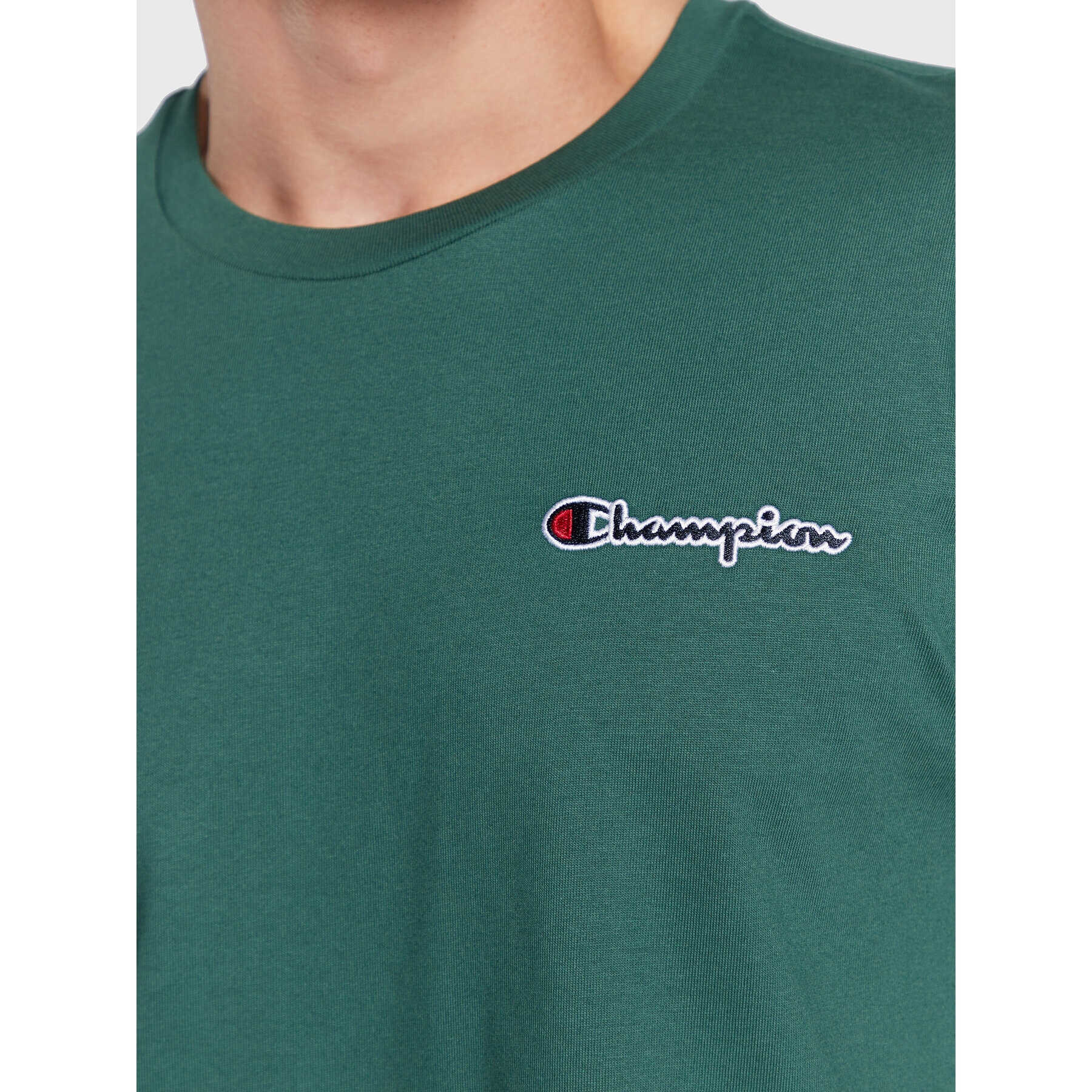 Champion Tricou 218006 Verde Regular Fit - Pled.ro