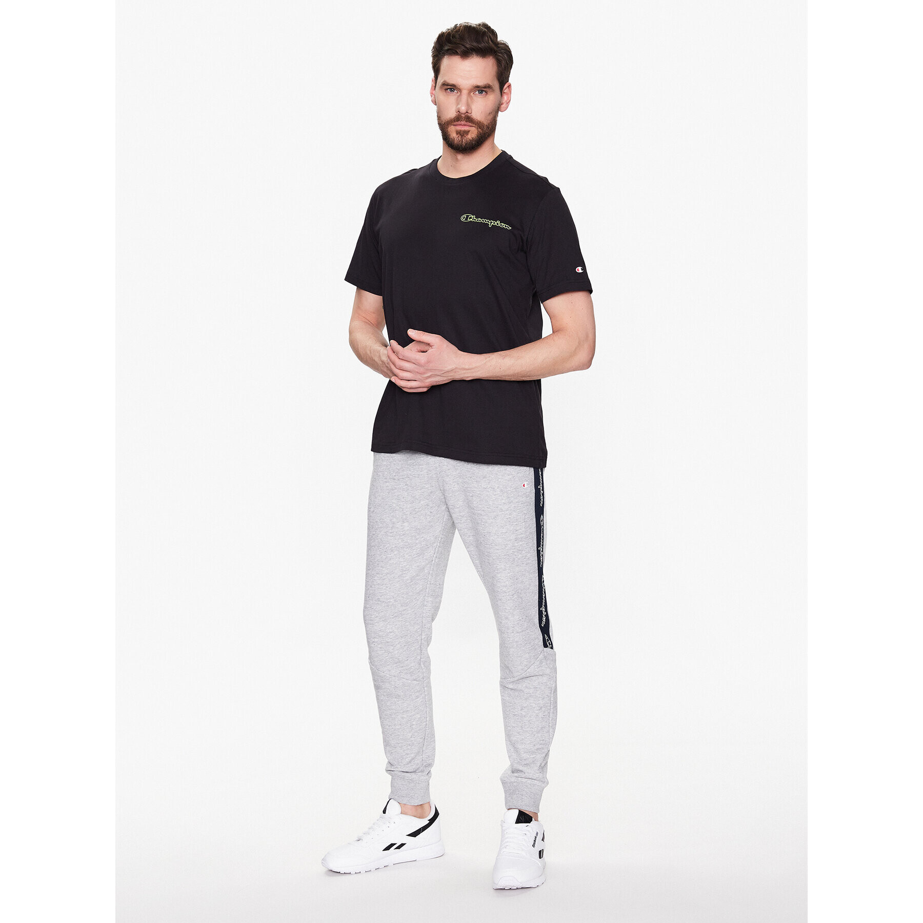 Champion Tricou 218482 Negru Regular Fit - Pled.ro