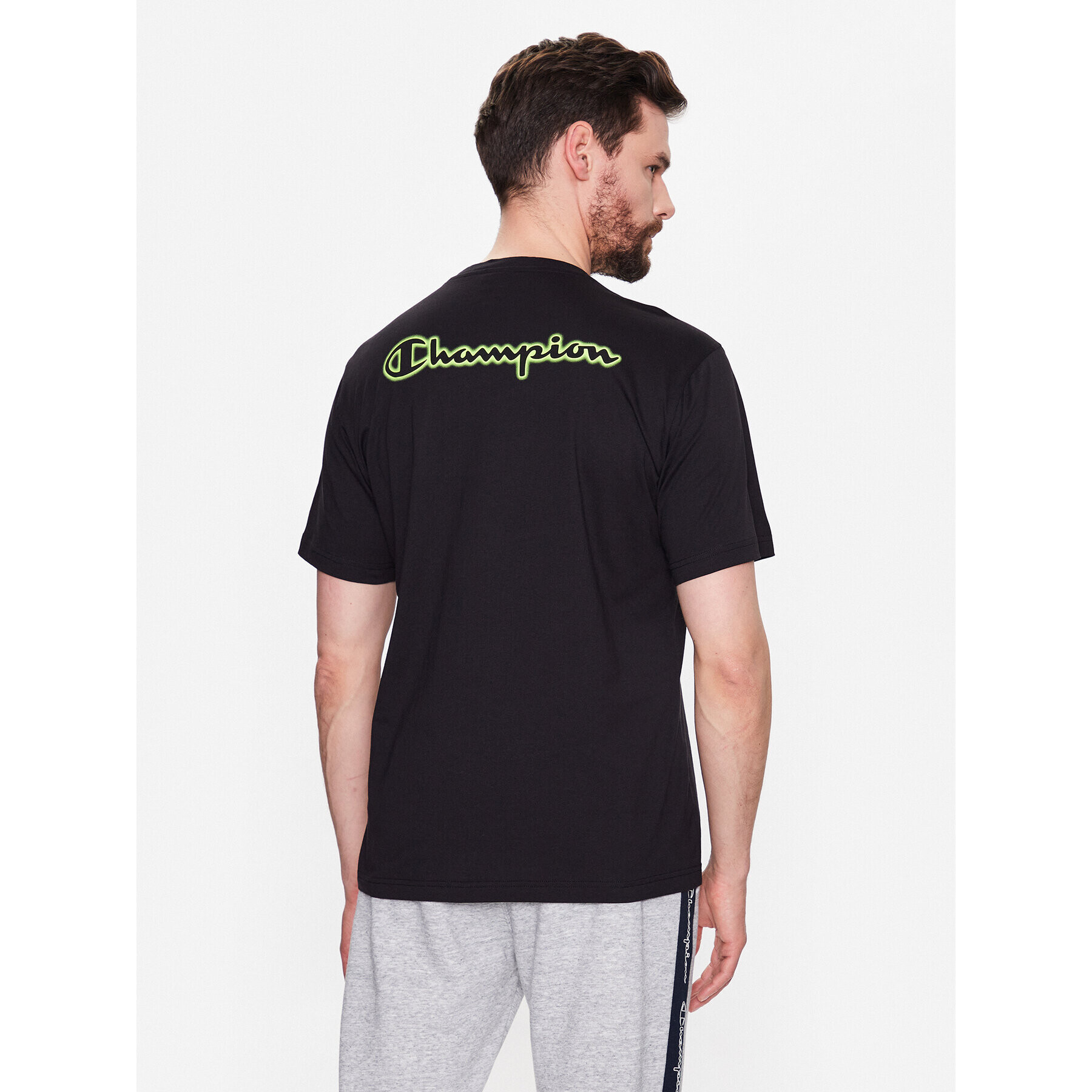 Champion Tricou 218482 Negru Regular Fit - Pled.ro