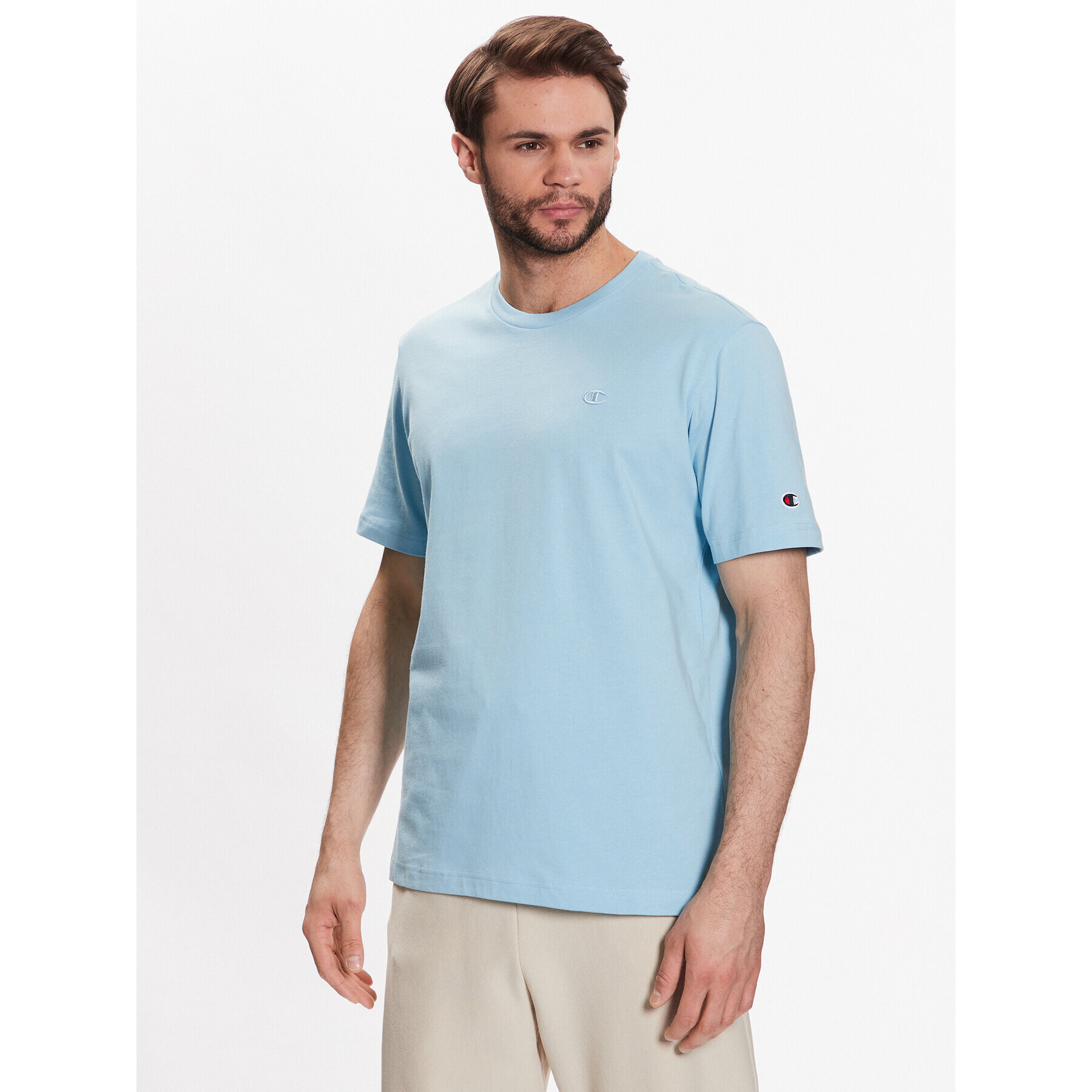 Champion Tricou 218496 Albastru Regular Fit - Pled.ro