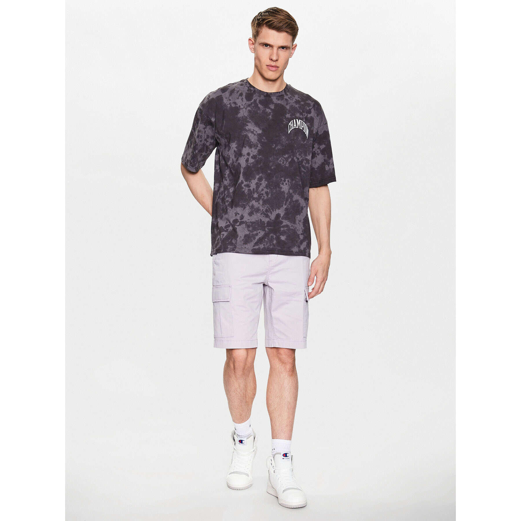 Champion Tricou 218507 Gri Regular Fit - Pled.ro