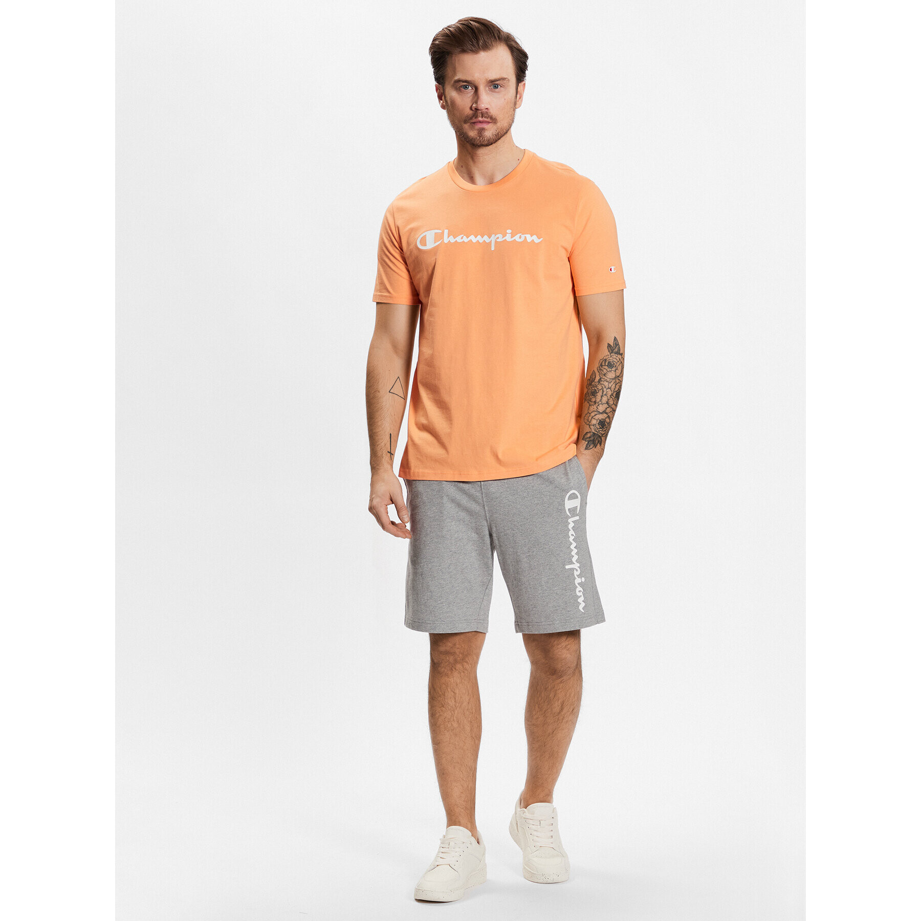 Champion Tricou 218531 Portocaliu Regular Fit - Pled.ro