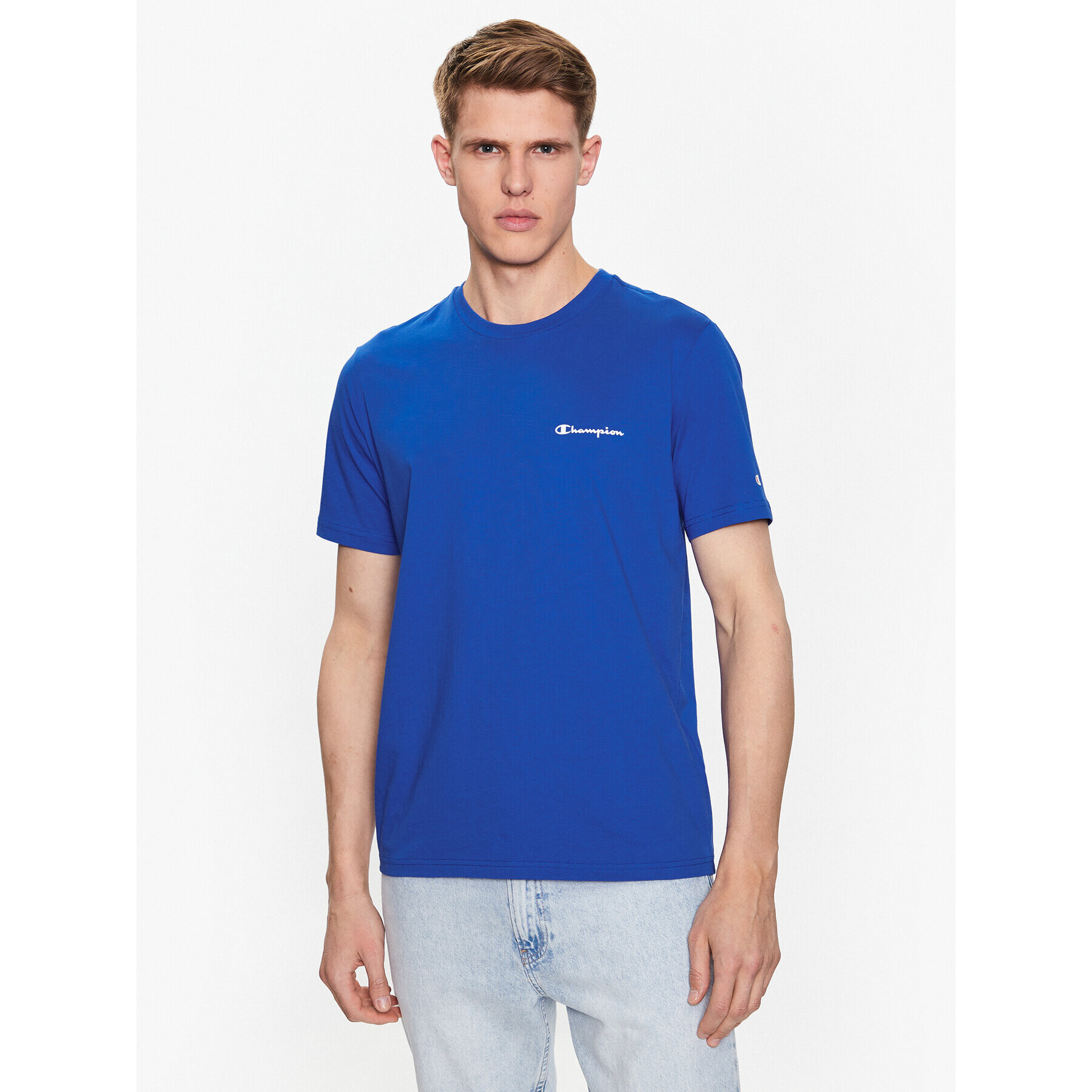 Champion Tricou 218539 Albastru Regular Fit - Pled.ro