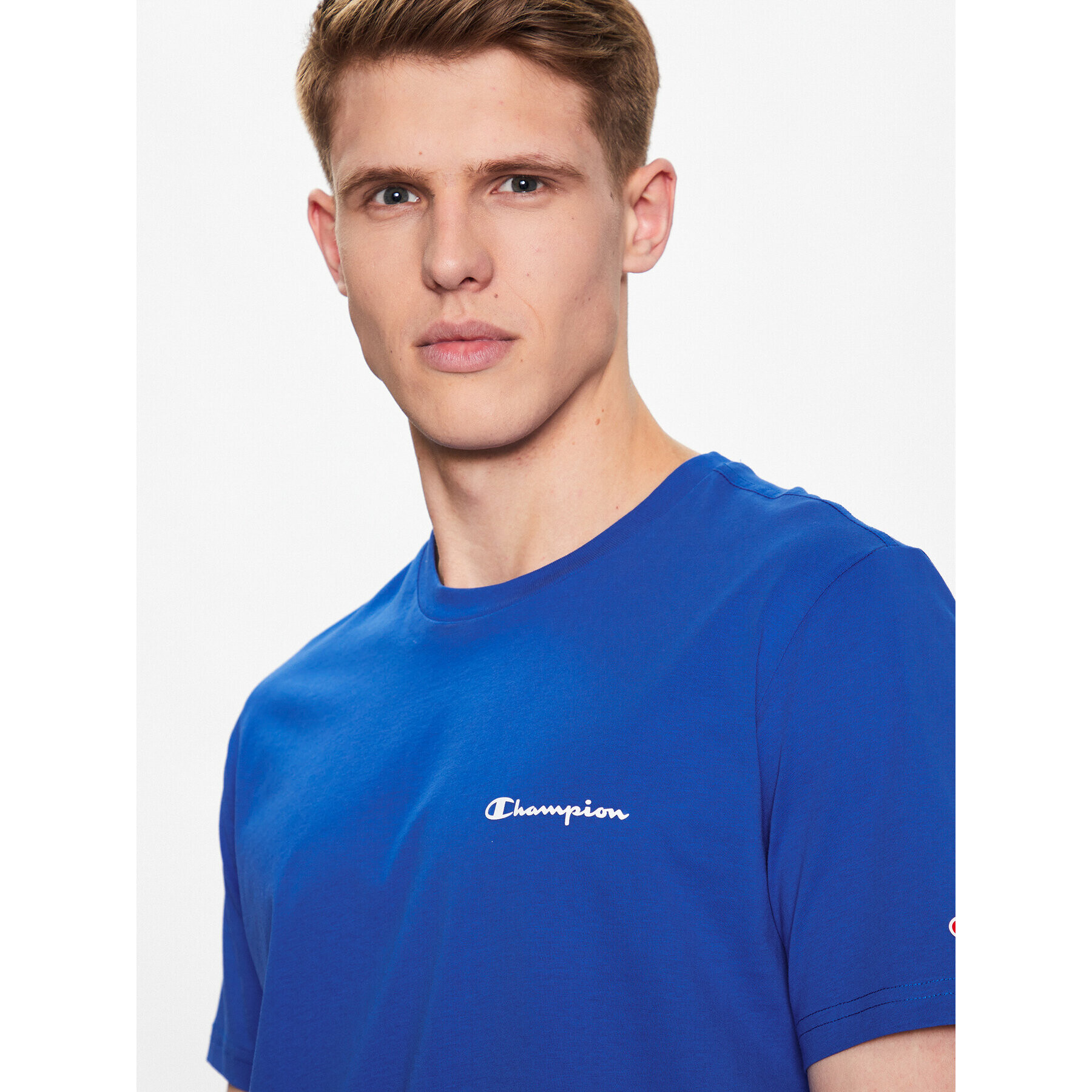 Champion Tricou 218539 Albastru Regular Fit - Pled.ro