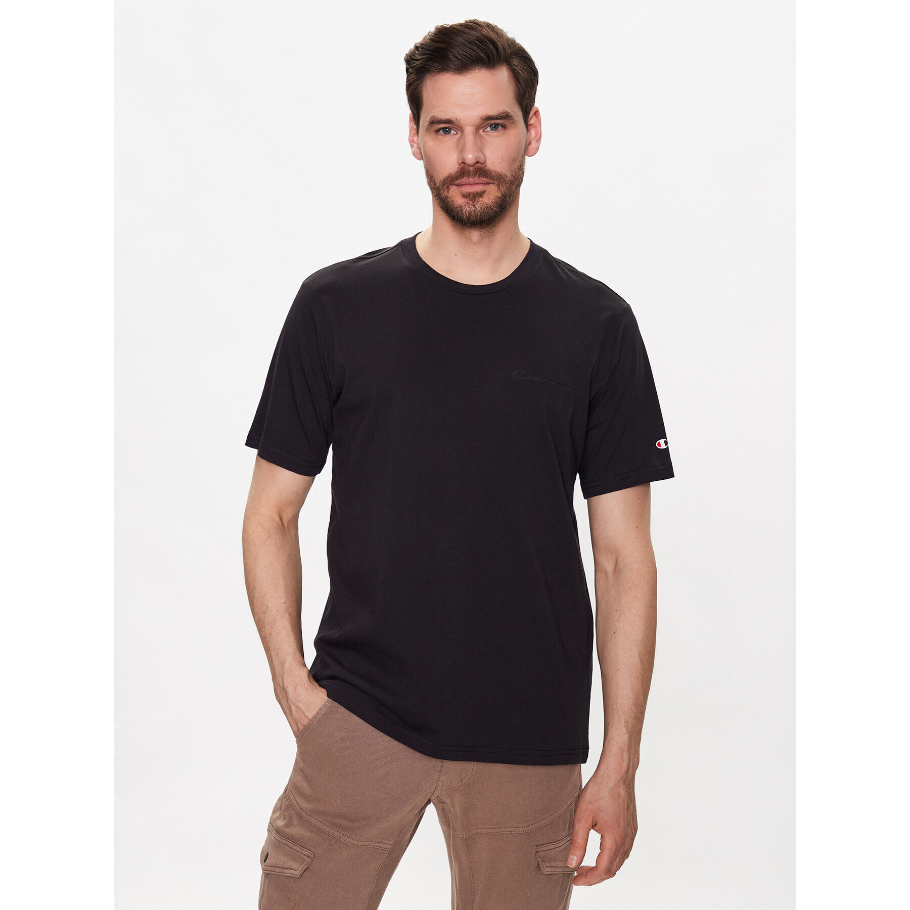 Champion Tricou 218539 Negru Regular Fit - Pled.ro