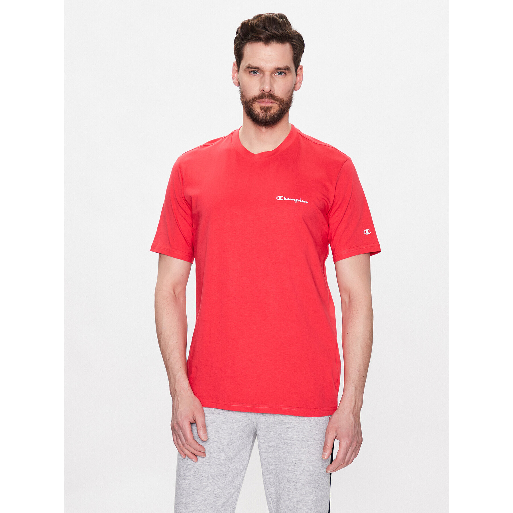 Champion Tricou 218539 Roșu Regular Fit - Pled.ro