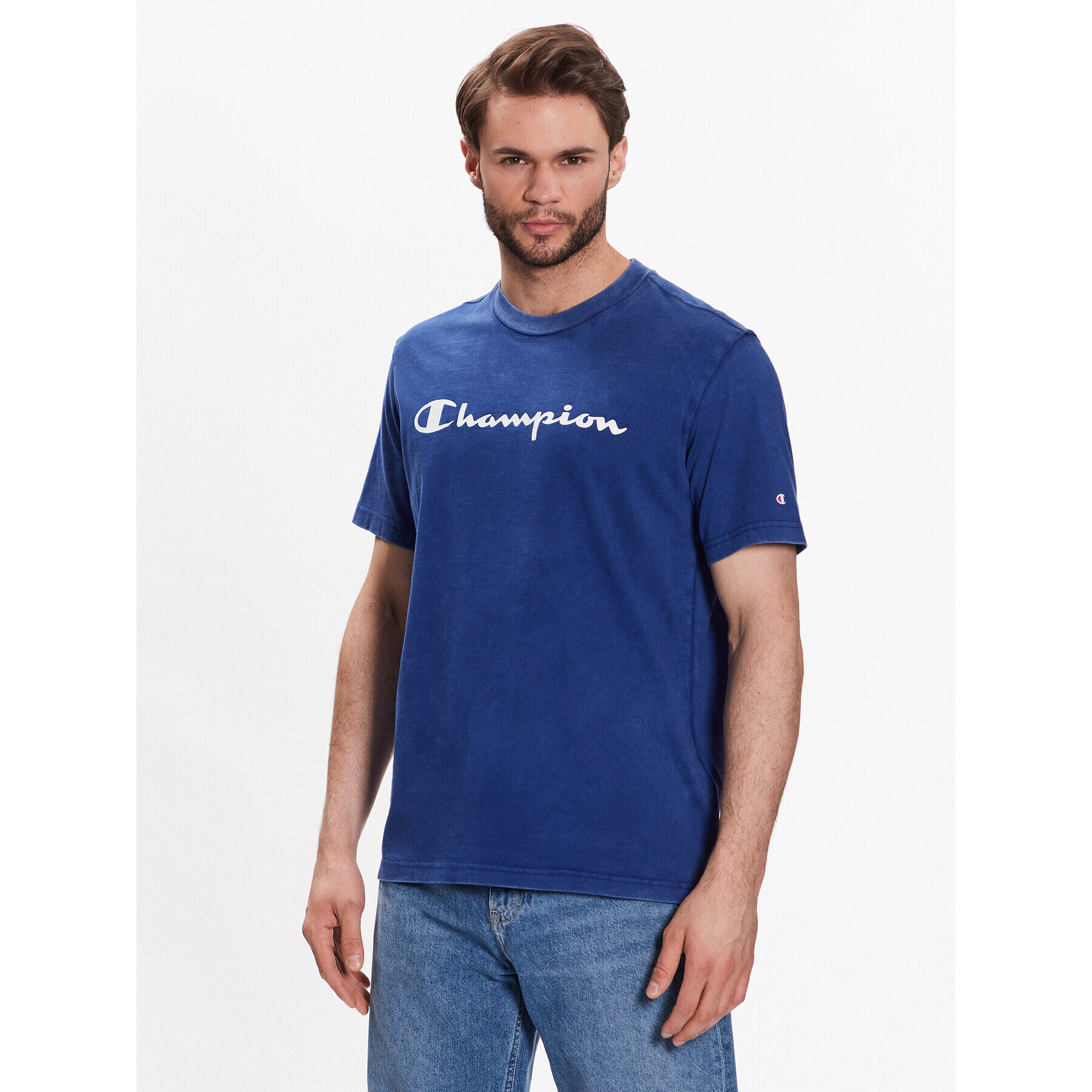 Champion Tricou 218604 Bleumarin Regular Fit - Pled.ro