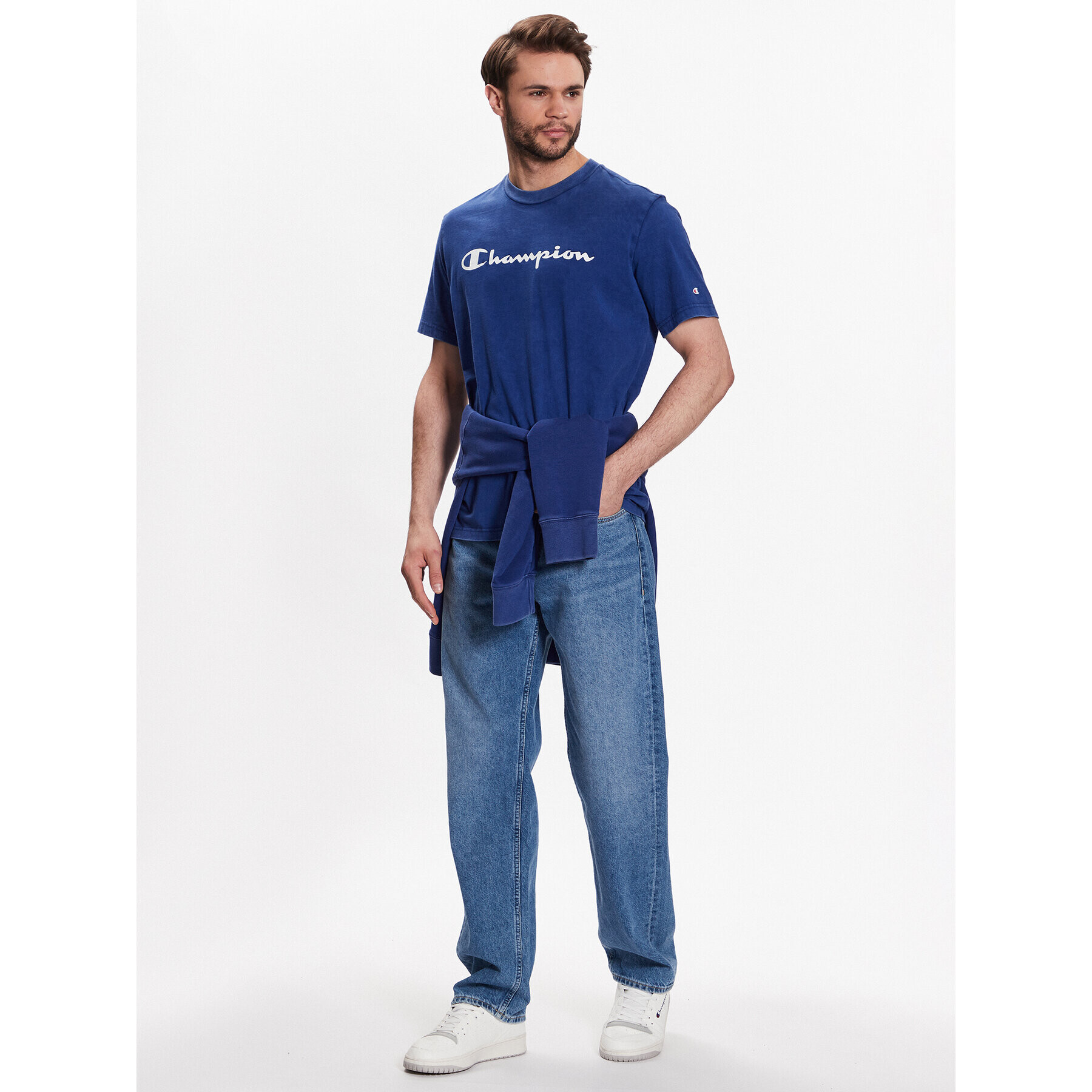 Champion Tricou 218604 Bleumarin Regular Fit - Pled.ro